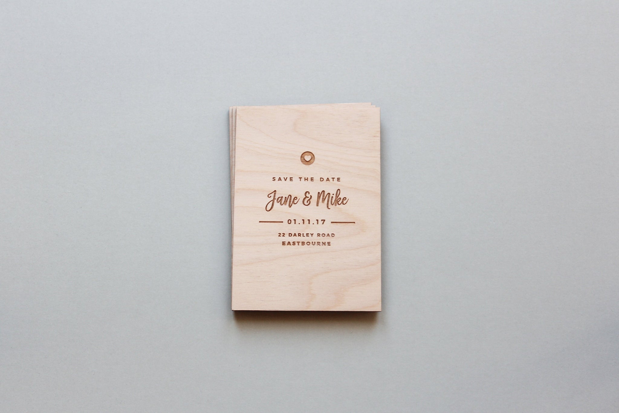 Wooden Save The Date Card, Save The Date Wood