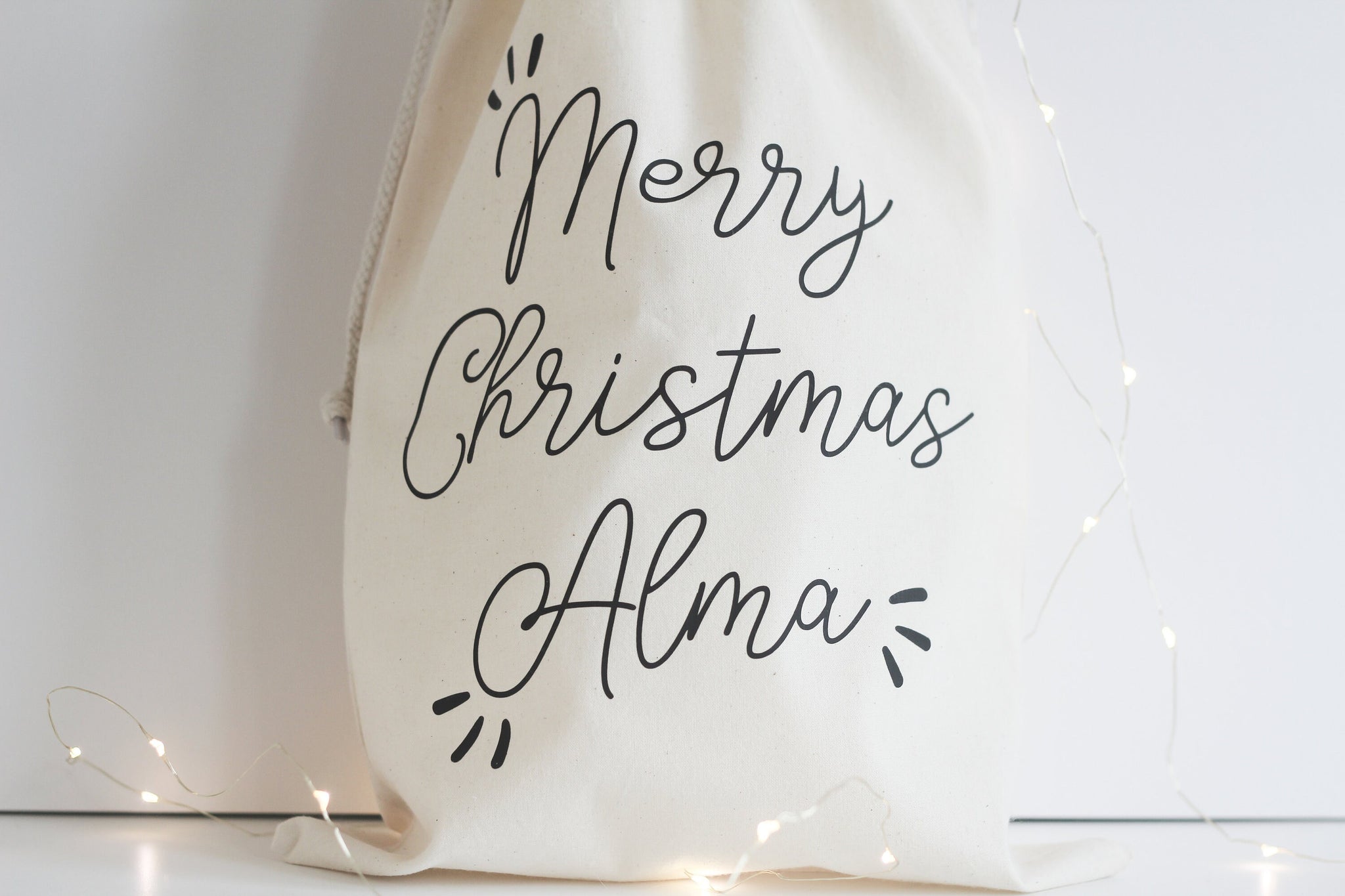 Christmas Eve Bag, Personalised Santa Sack