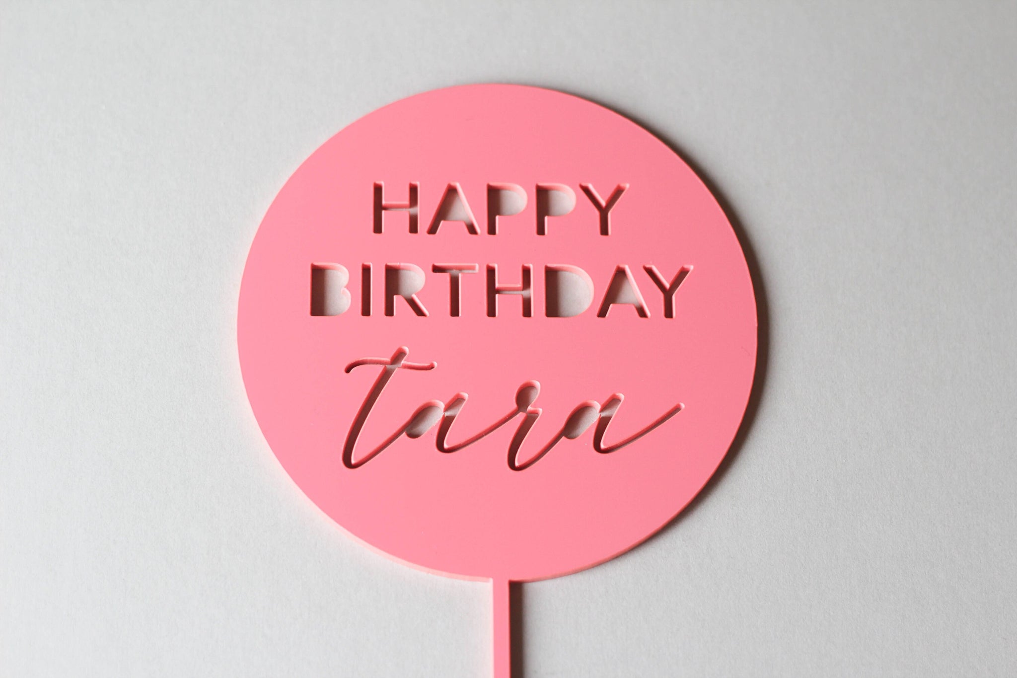 Happy Birthday Cake Topper, Personalised Cake Topper