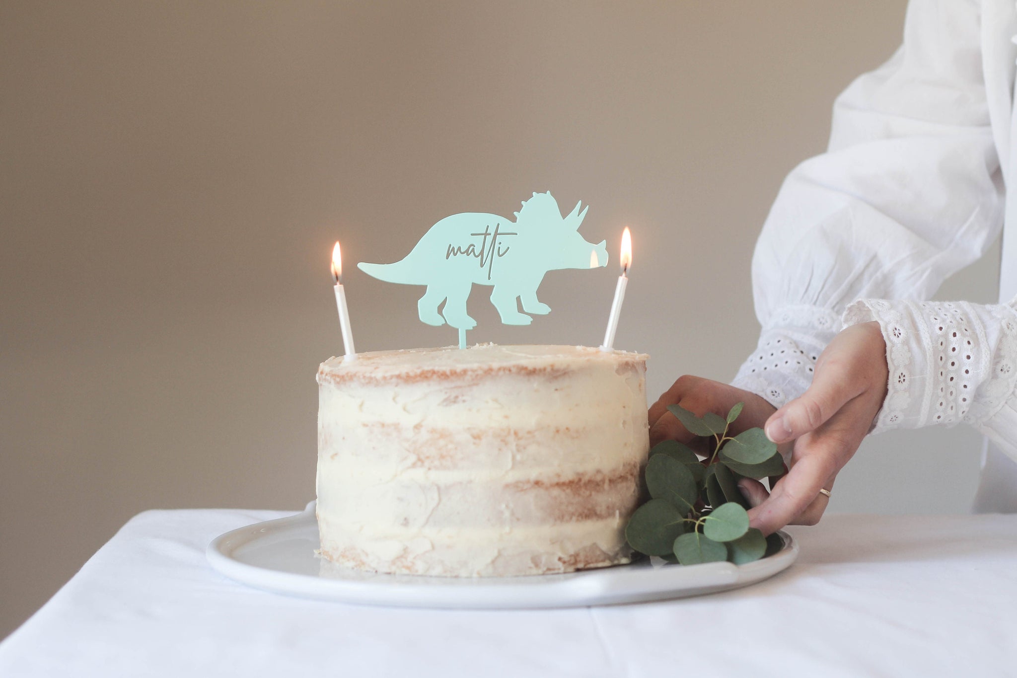 Dinosaur Birthday Cake Topper, Personalised Cake Topper