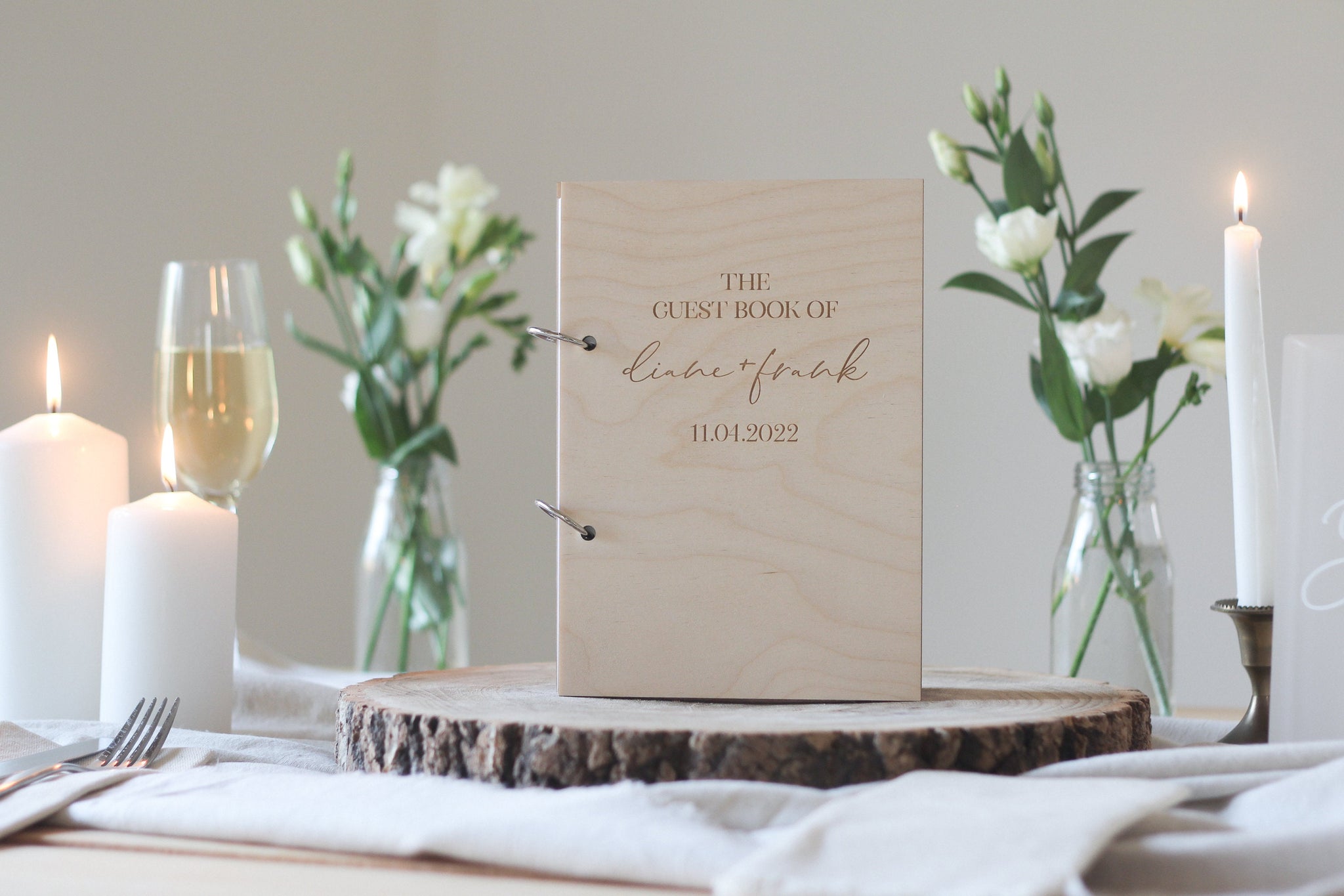The Guestbook Of Wedding Guest Book, Wooden Wedding Guest Book