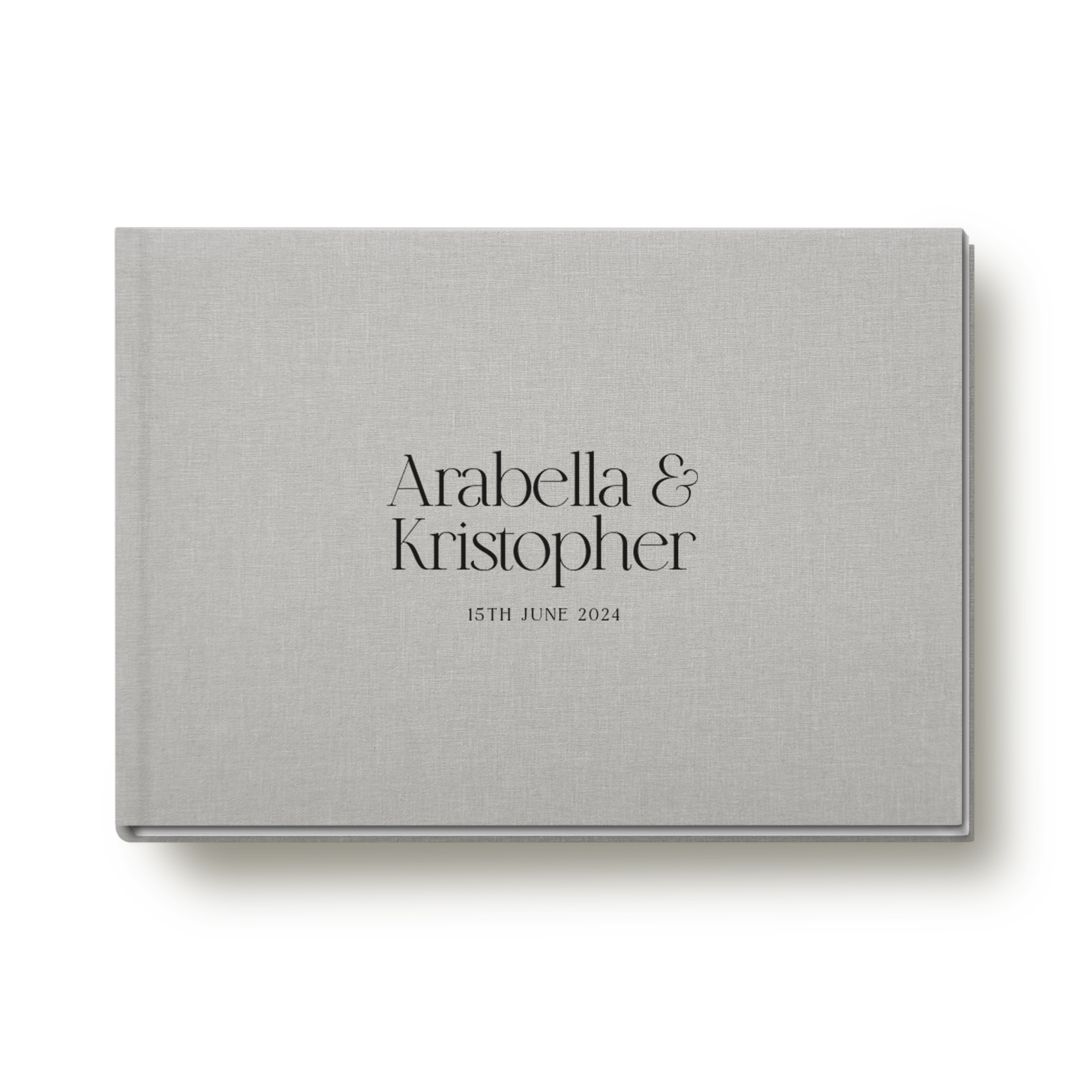 Modern Personalised Wedding Guest Book