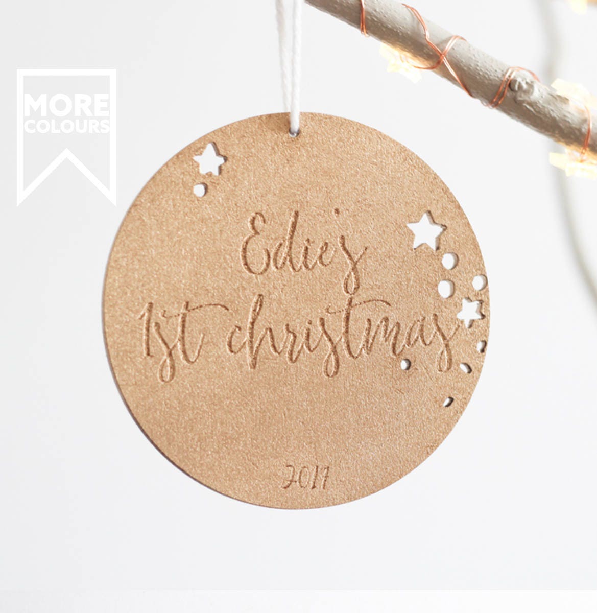 Custom Ornament, Our First Christmas
