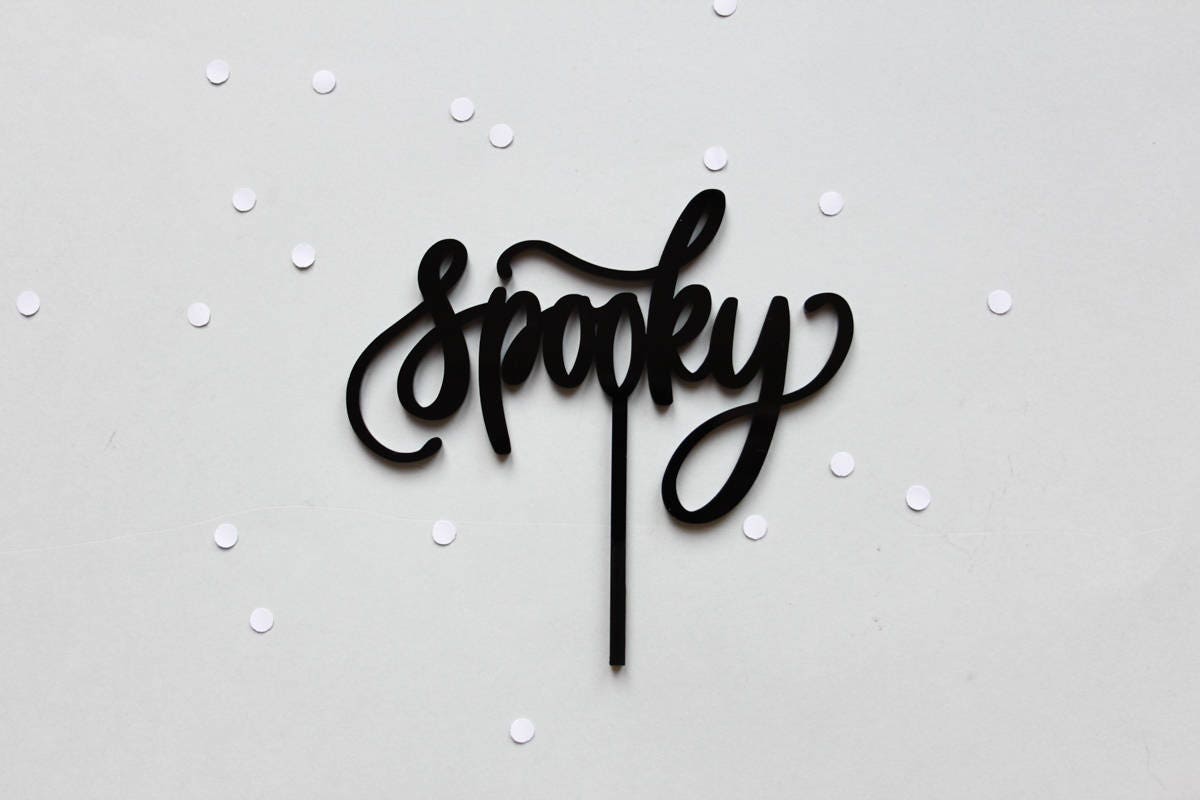 Spooky Cake Topper, Fall Decor