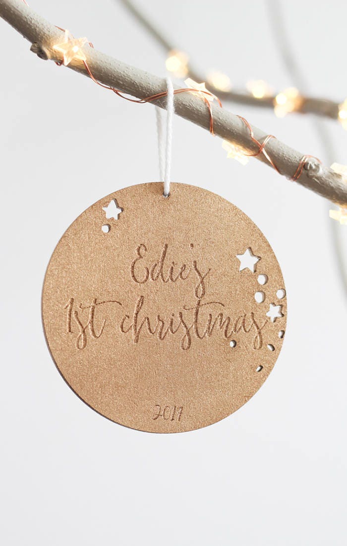 Custom Ornament, Our First Christmas