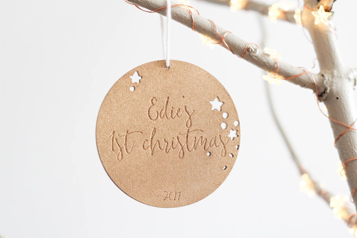 Custom Ornament, Our First Christmas