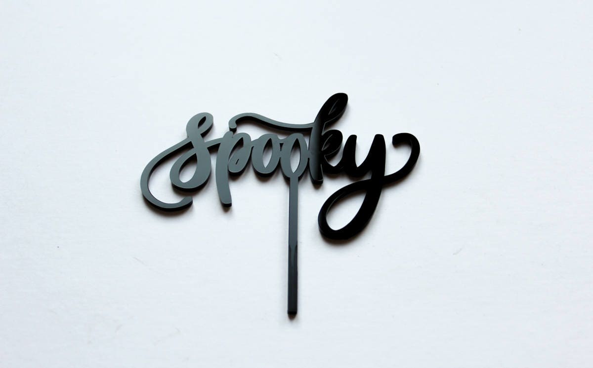 Spooky Cake Topper, Fall Decor