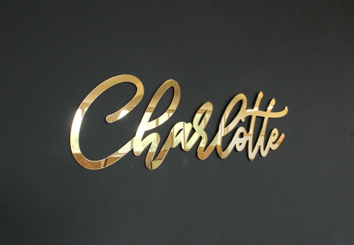 Custom Name Sign, Mirror Name Sign