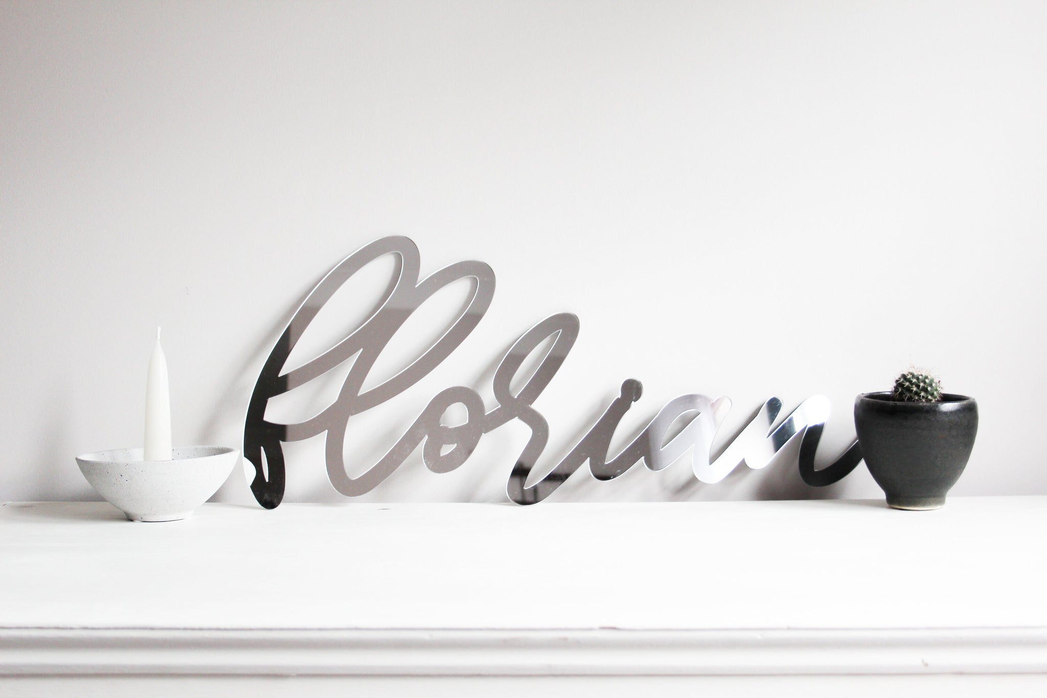 Custom Name Sign, Mirror Name Sign