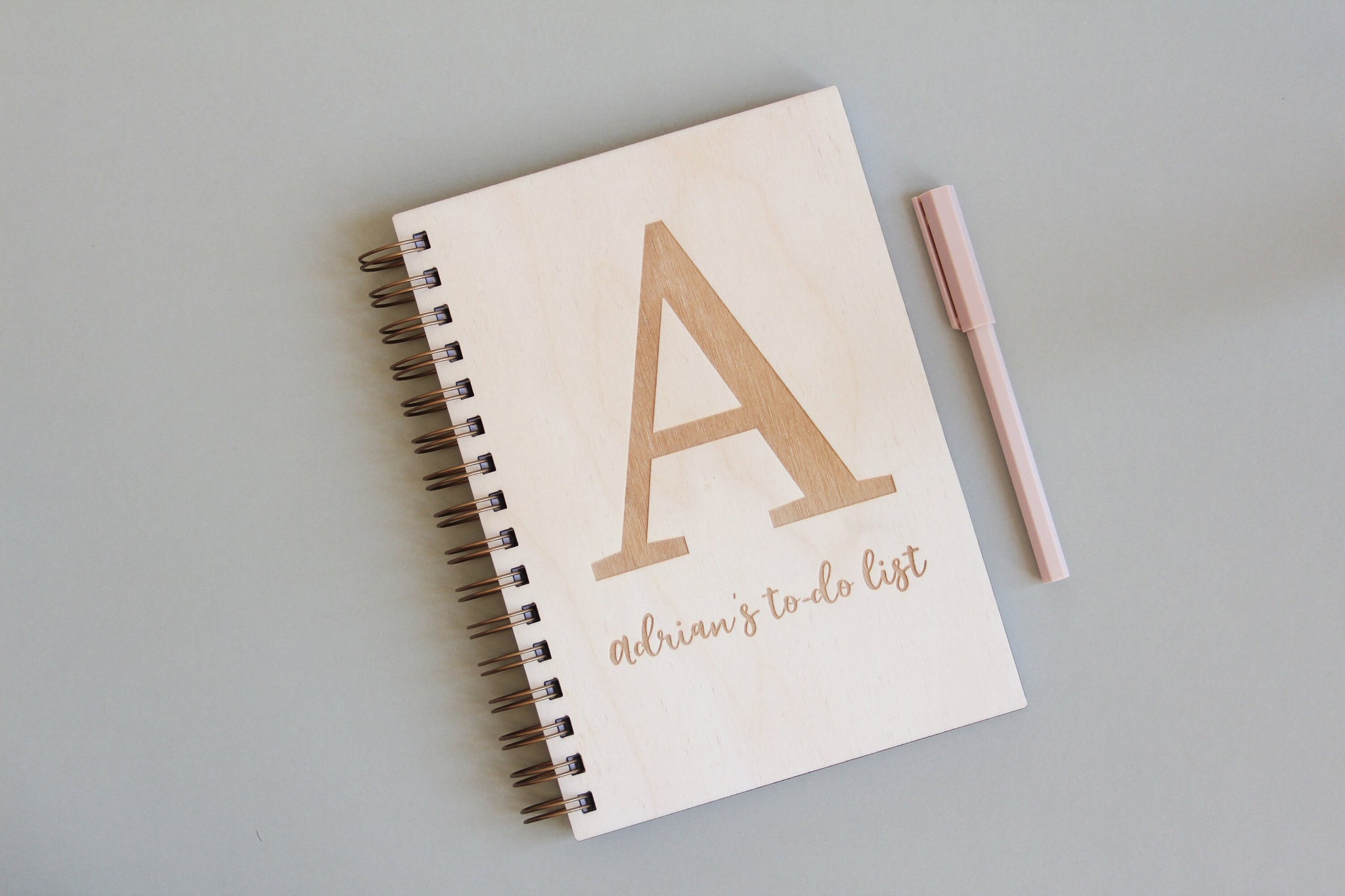 Personalised Journal, Wooden Notebook