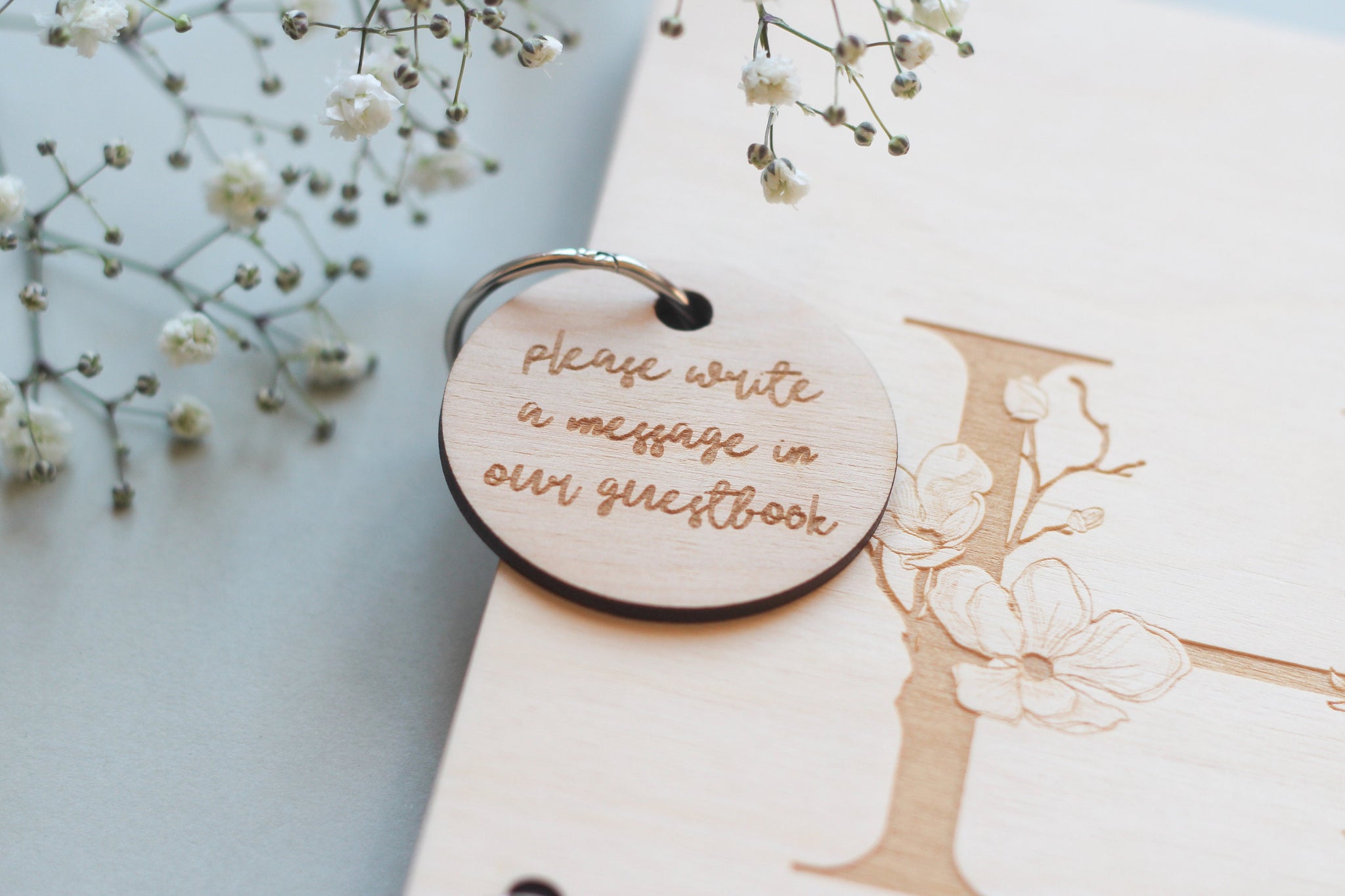 Wedding Guest Book Wedding Guestbook Guest Book Wedding Album Wood Wooden Guest Book Guestbook Wedding Initial Monogram Album Personalised