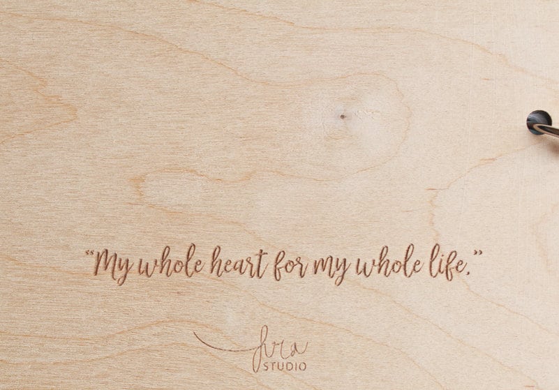 Wooden Wedding Guest Book, Wooden Guestbook