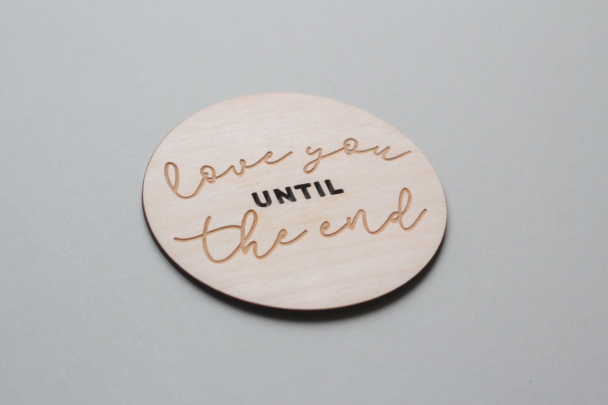 Love You Card, Wooden Valentine's Card