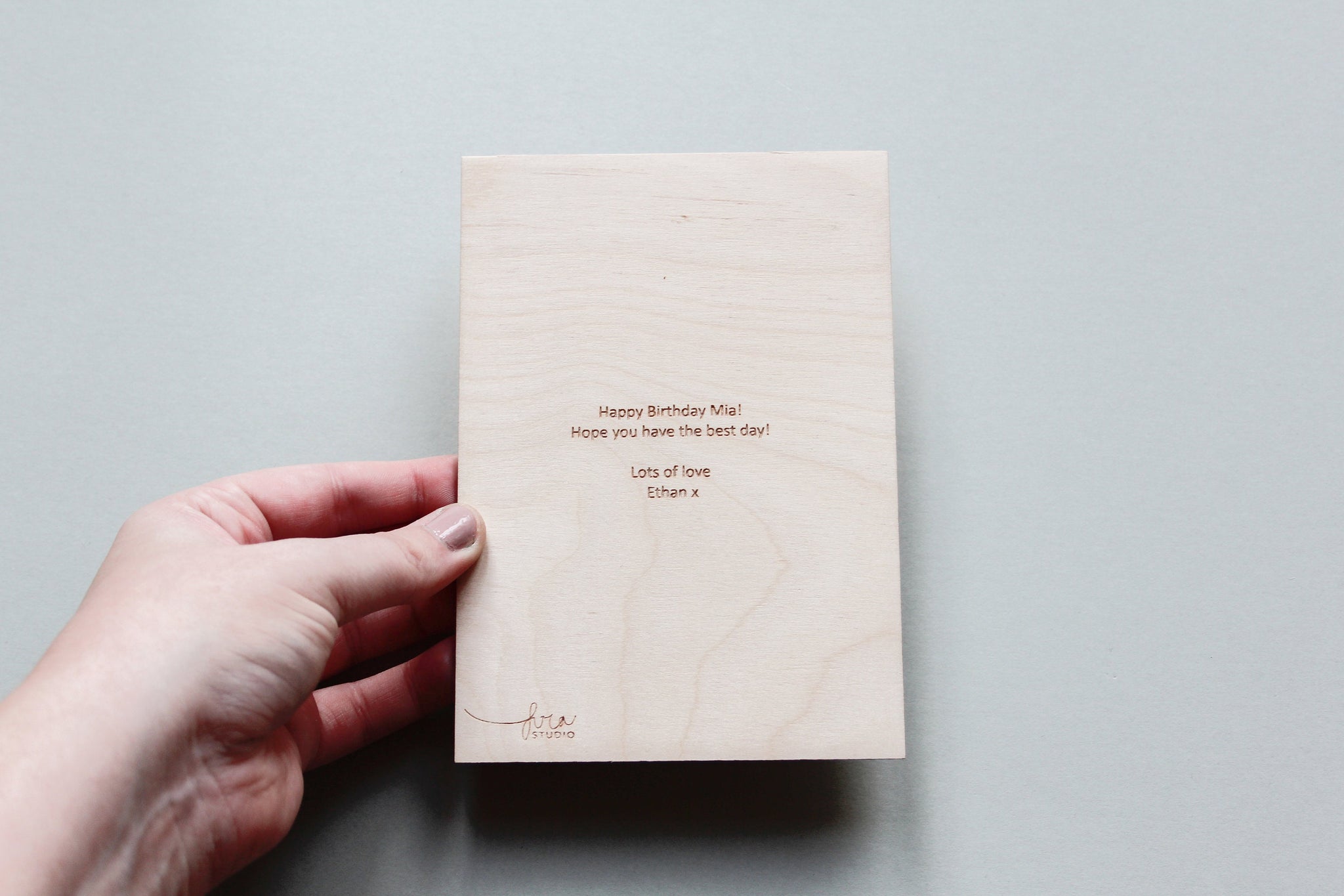 Wood Card, Father's Day Card