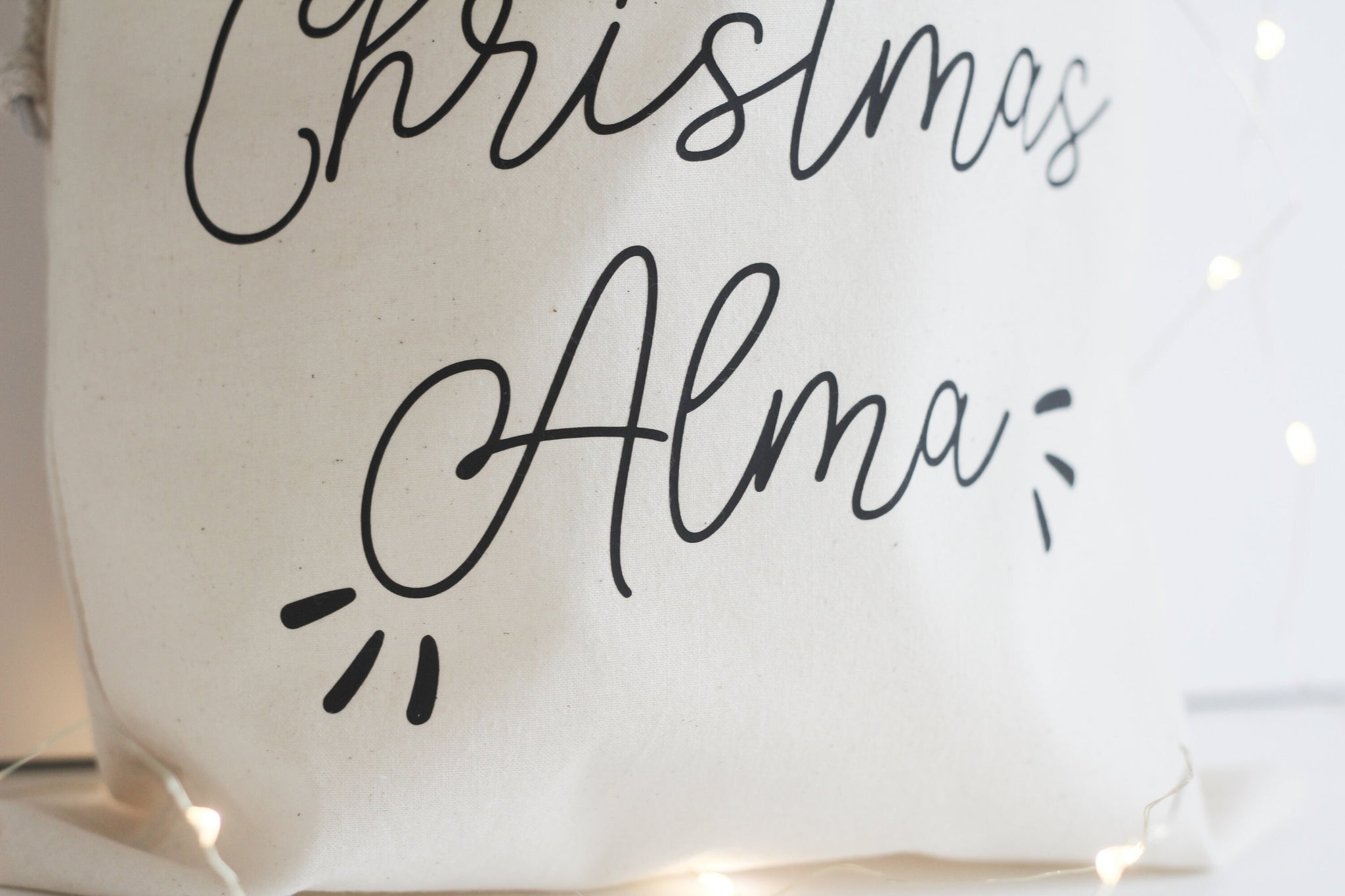 Christmas Eve Bag, Personalised Santa Sack