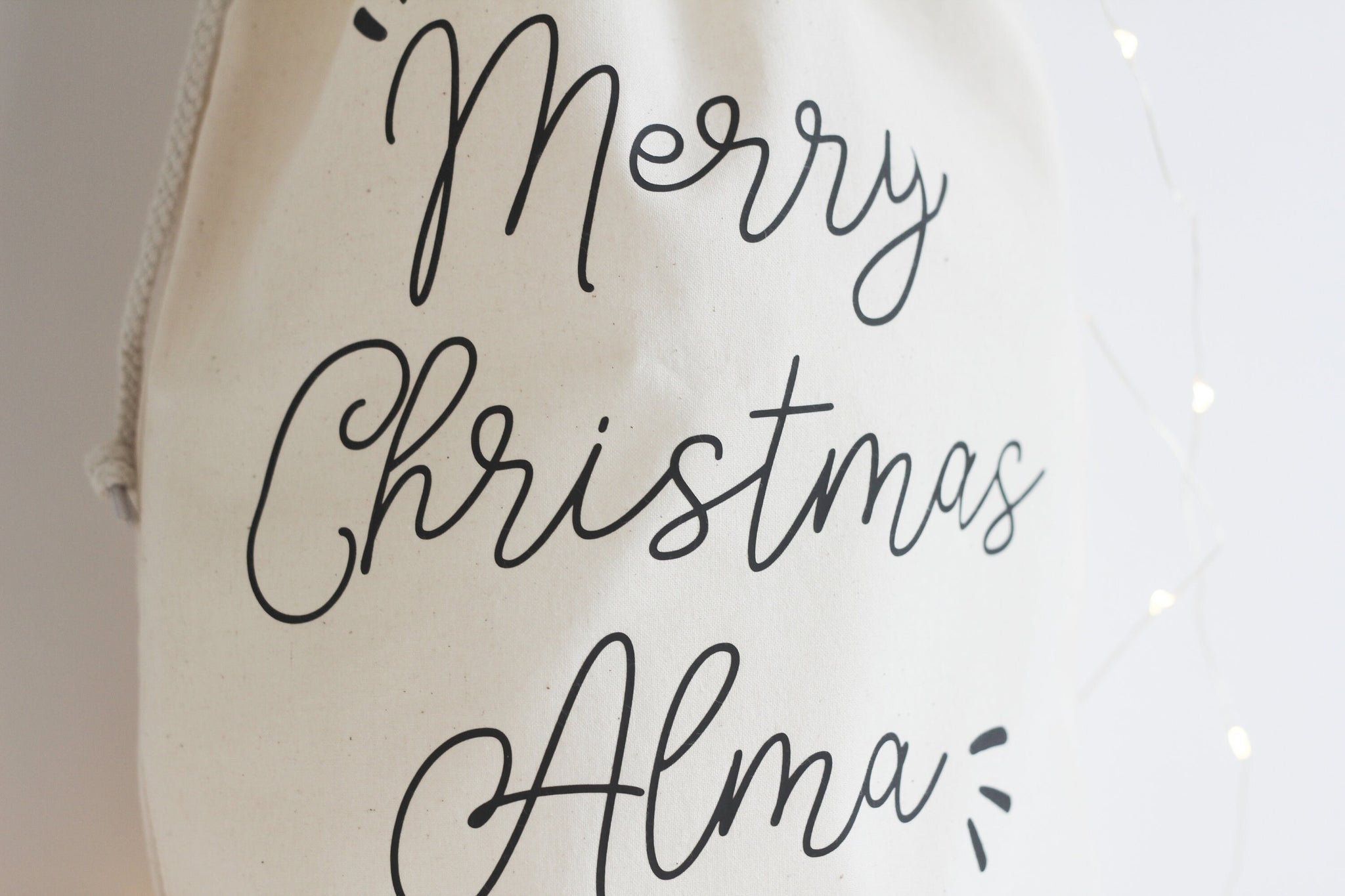 Christmas Eve Bag, Personalised Santa Sack