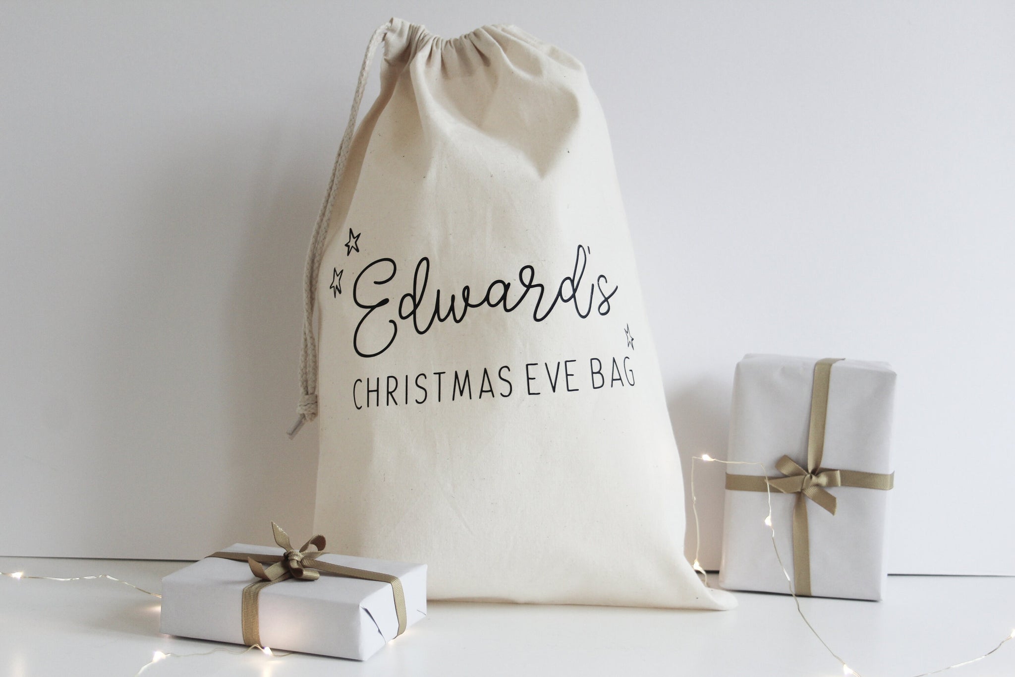 Christmas Eve Bag, Custom Santa Sack