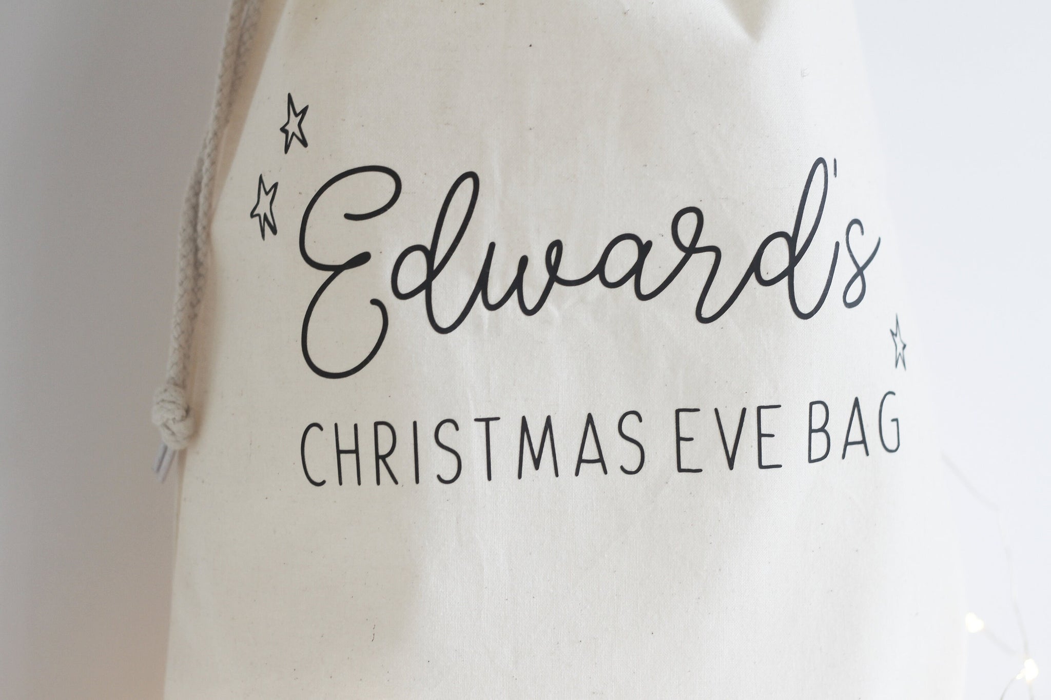 Christmas Eve Bag, Custom Santa Sack