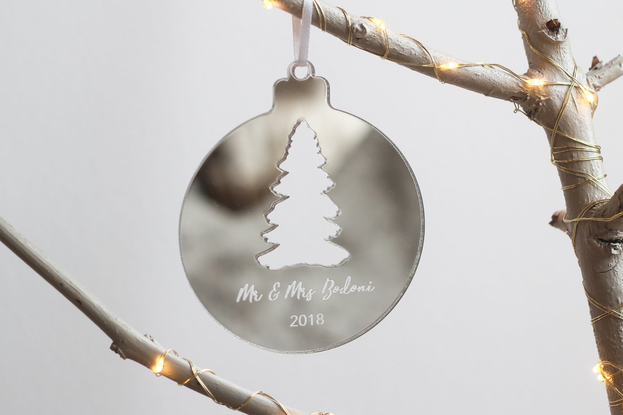 Personalised Ornament, Custom Names Bauble