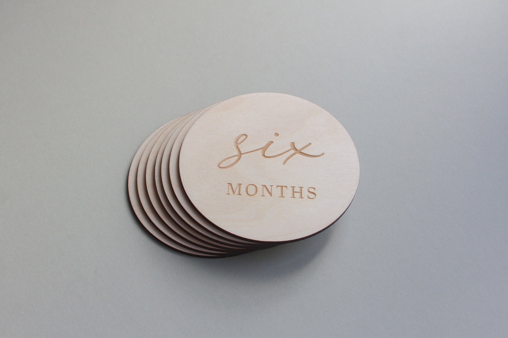Wooden Baby Milestones,Monthly Milestone Cards