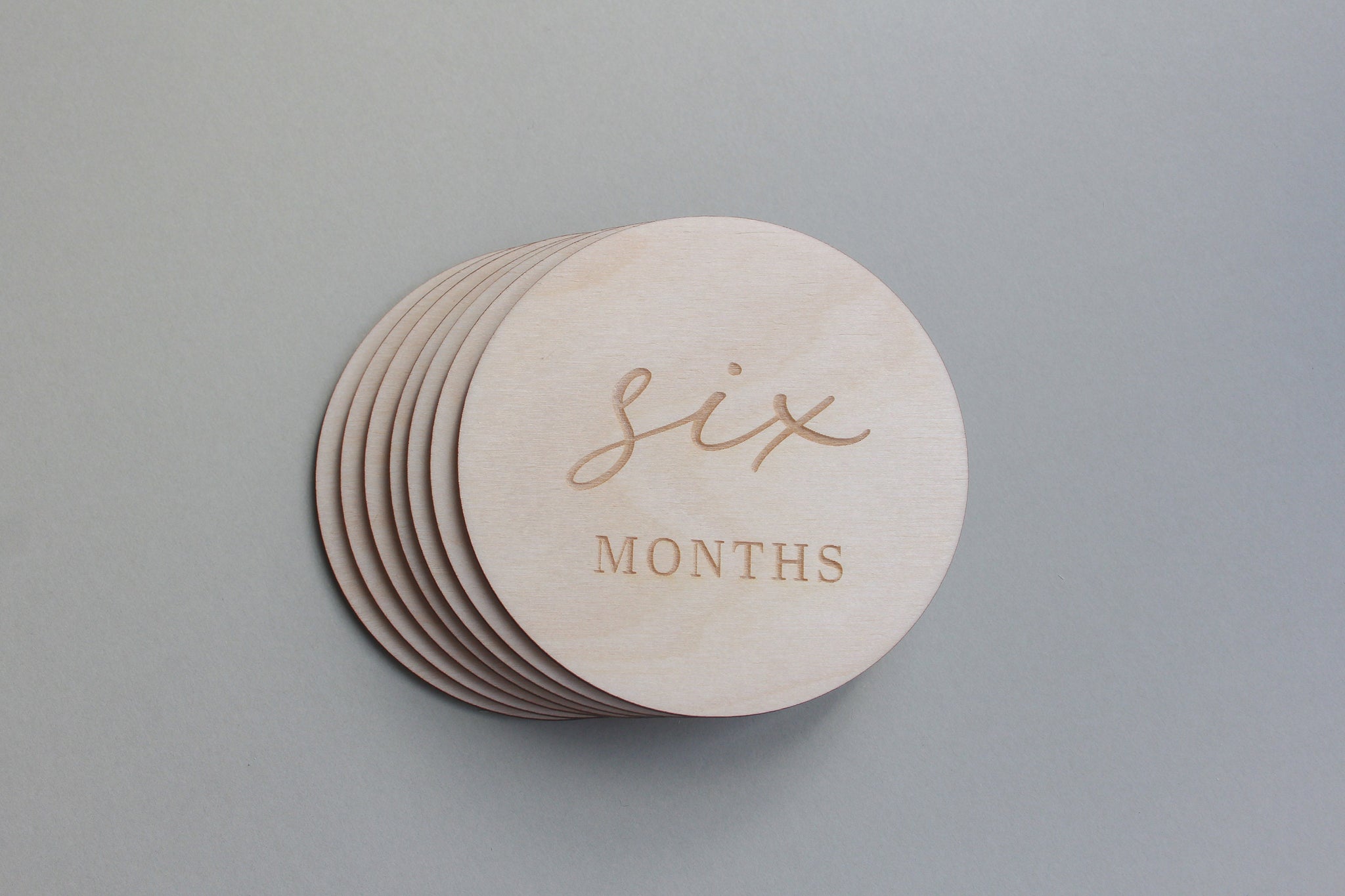 Wooden Baby Milestones,Monthly Milestone Cards