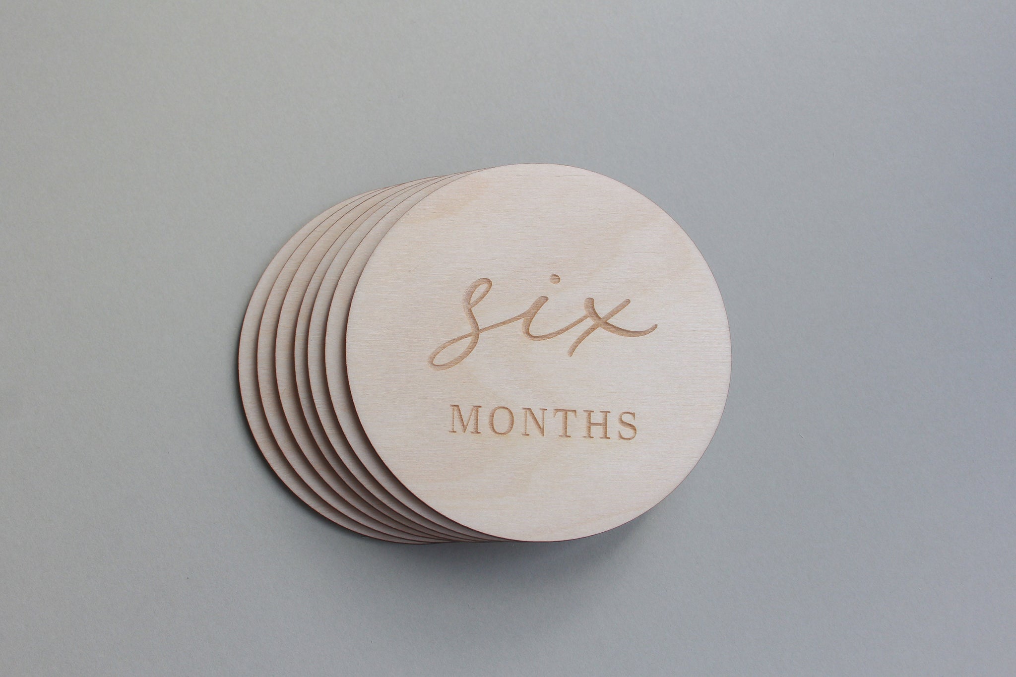 Wooden Baby Milestones,Monthly Milestone Cards