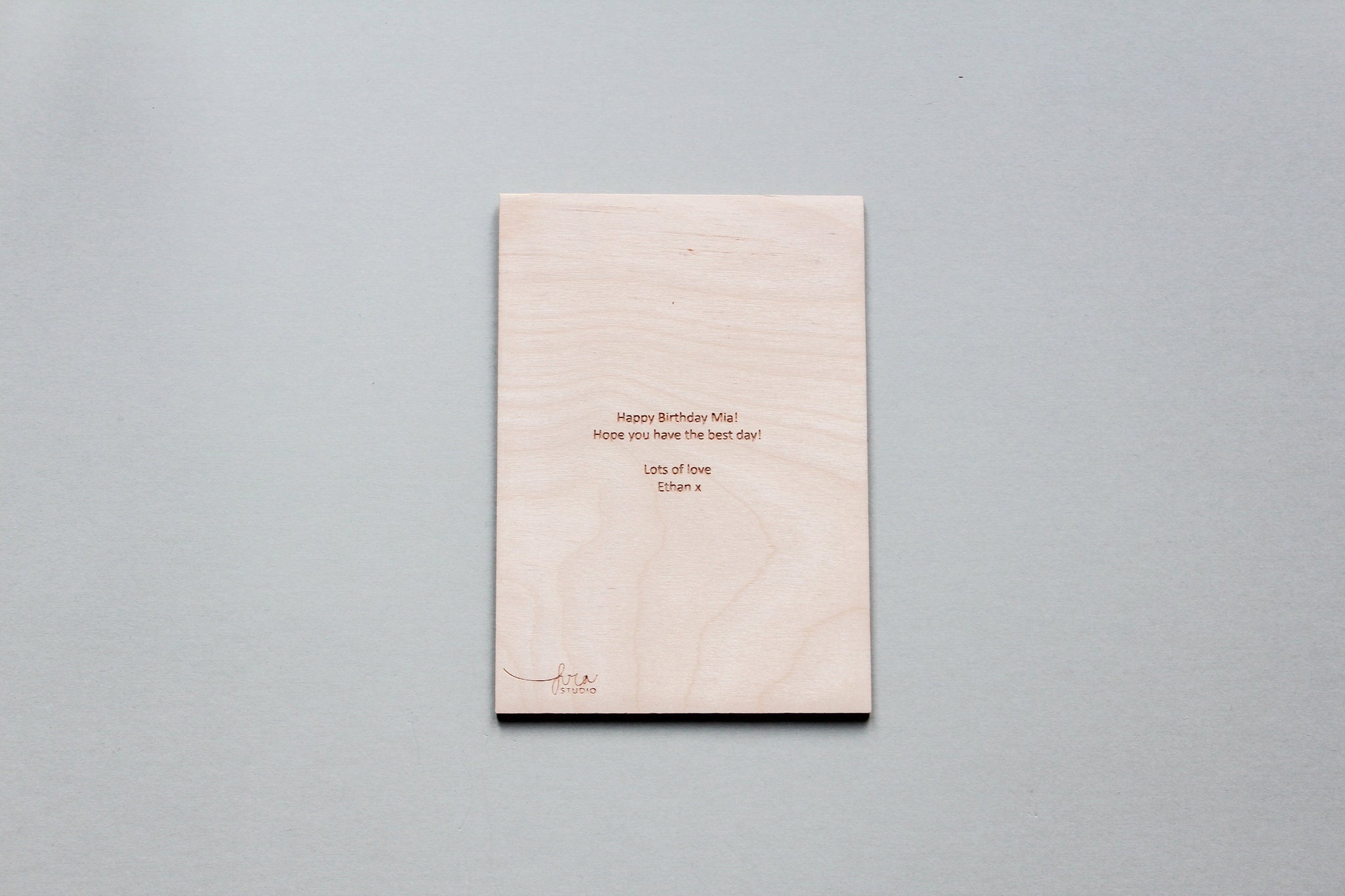 Wooden Card, Father's Day Card
