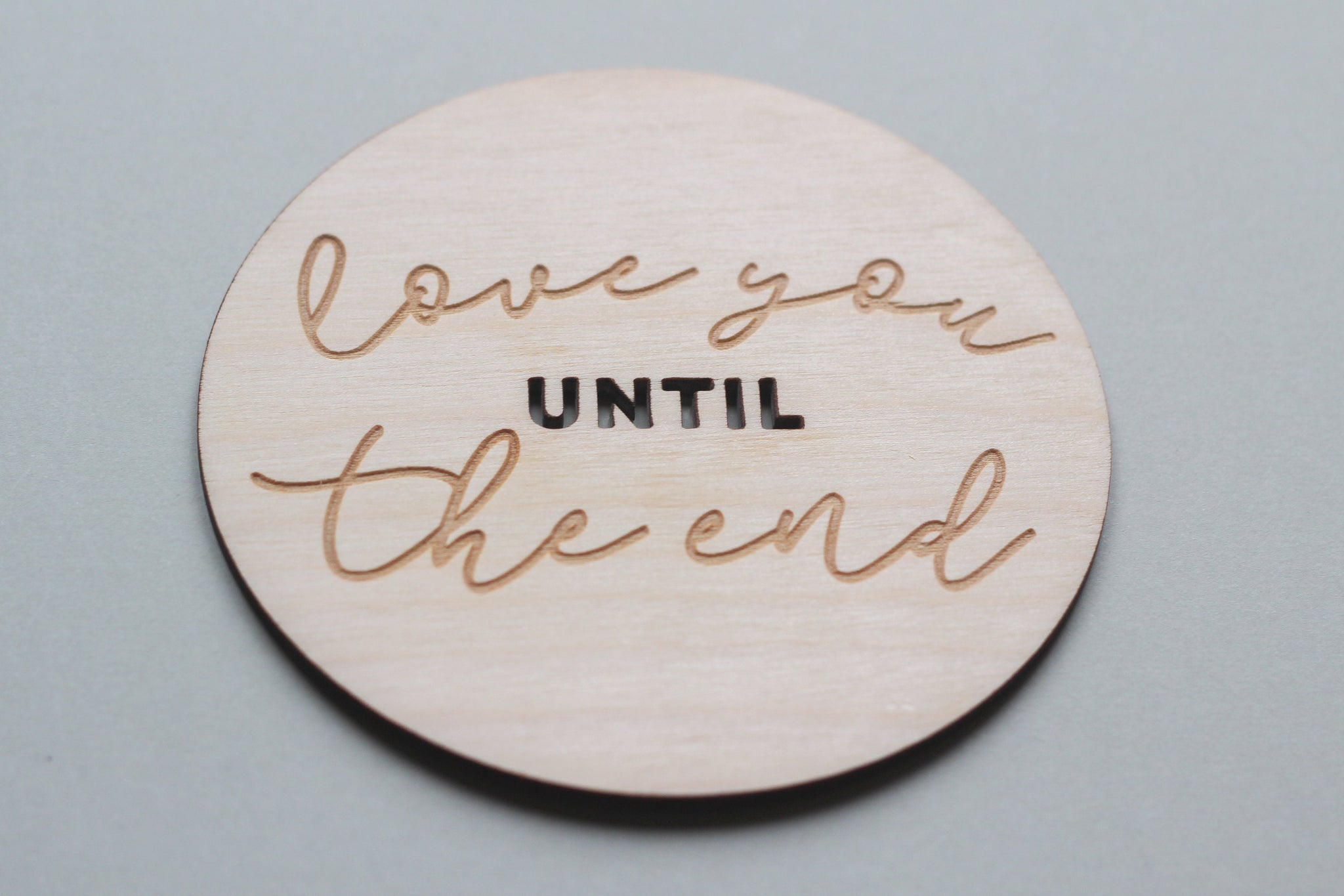 Love You Card, Wooden Valentine's Card