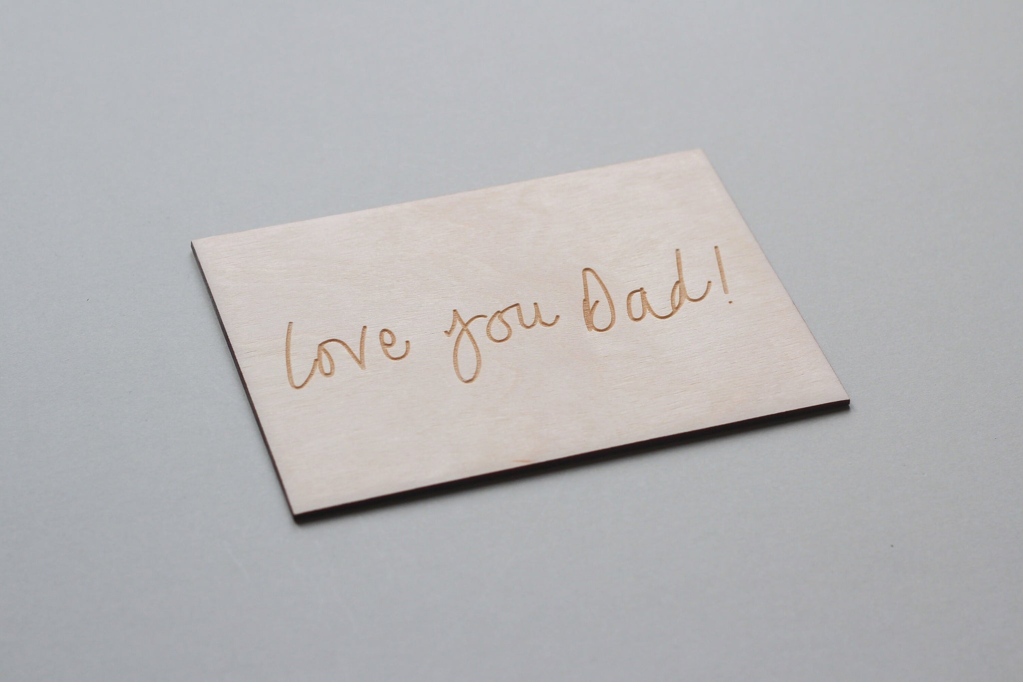 Father's Day Card, Wooden Card