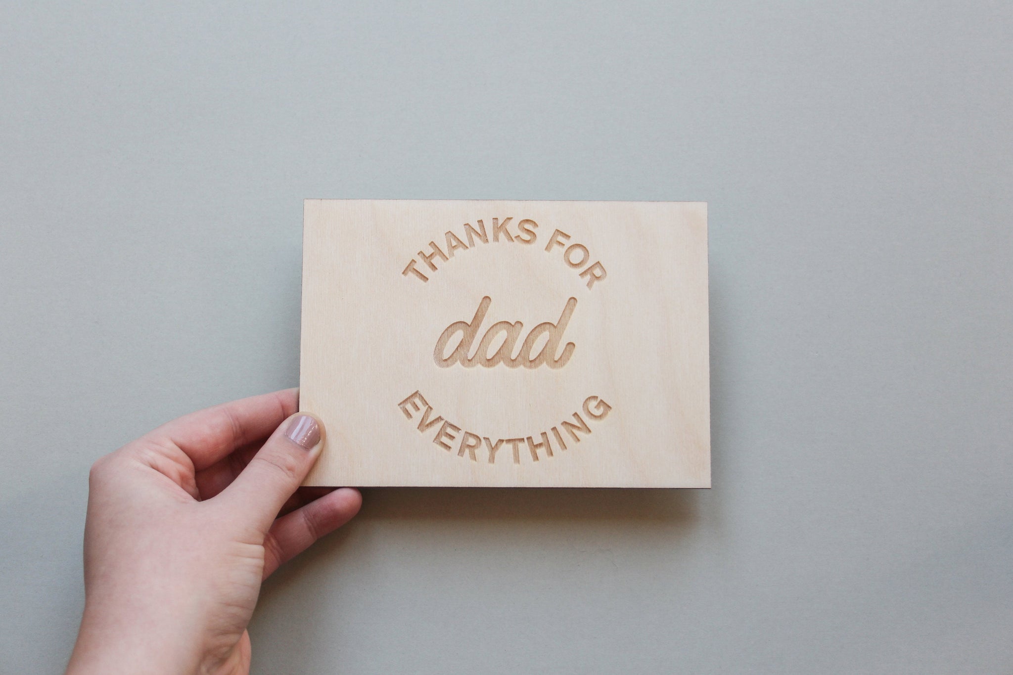 Wood Card, Father's Day Card