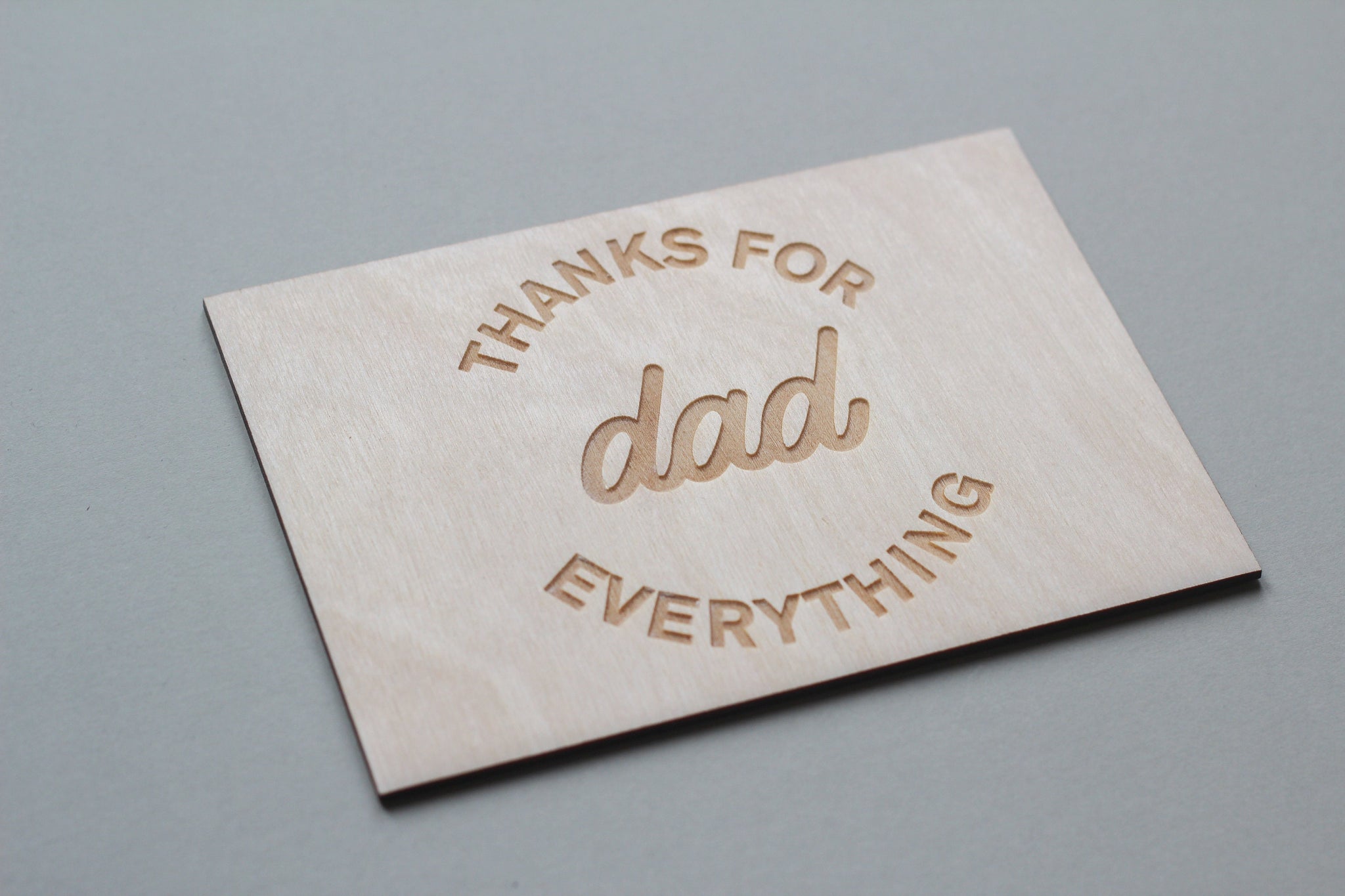 Wood Card, Father's Day Card