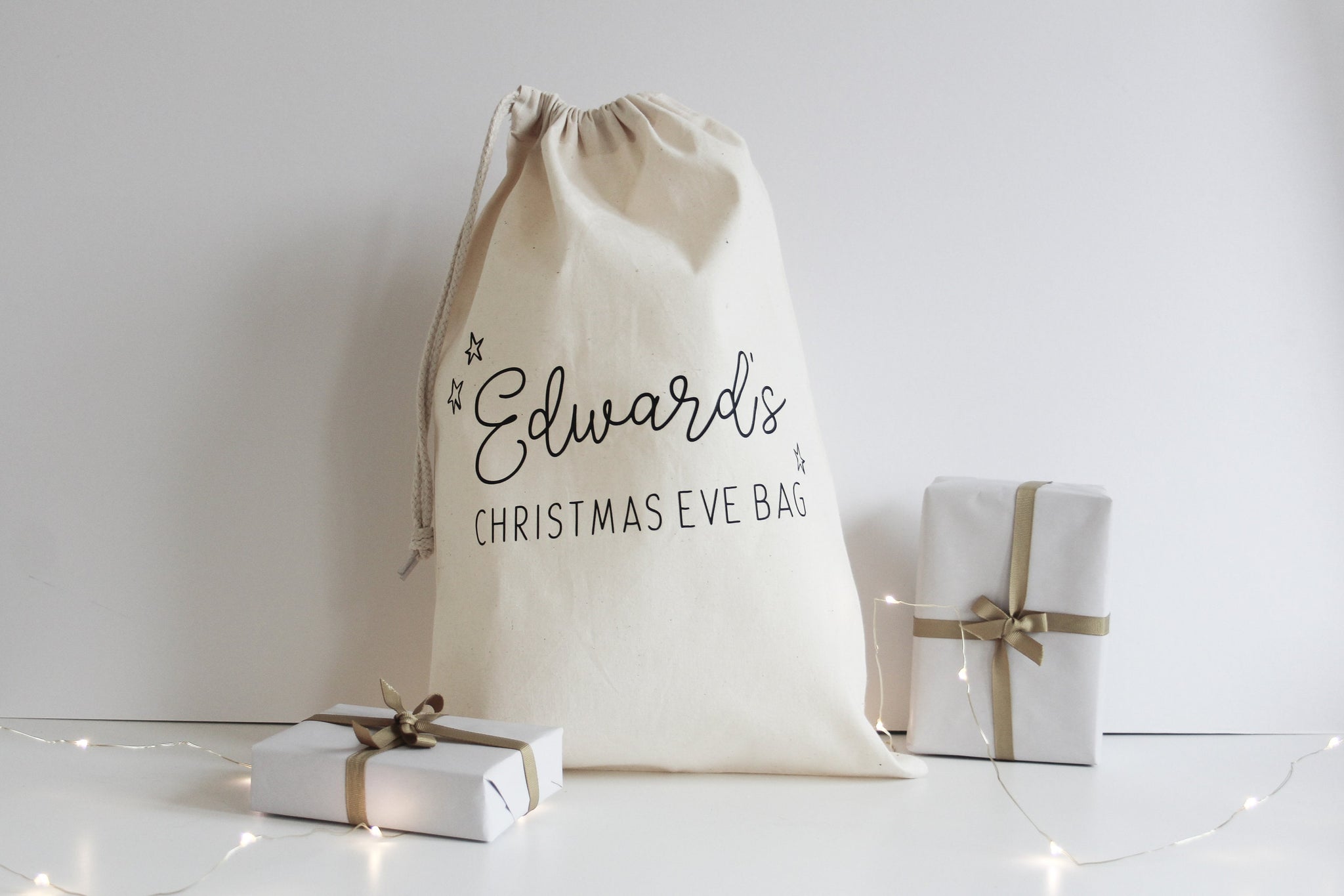 Christmas Eve Bag, Custom Santa Sack