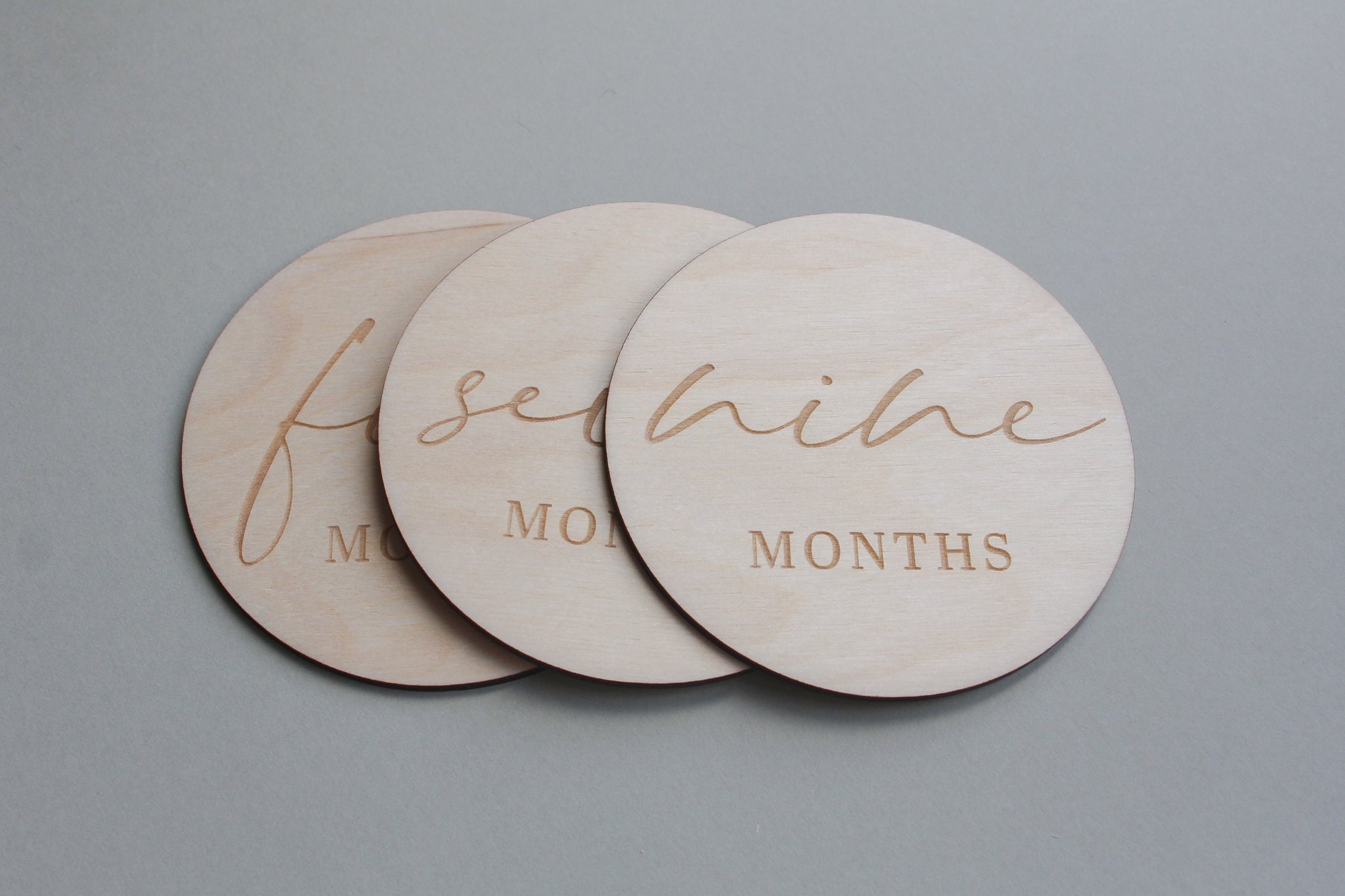 Wooden Baby Milestones,Monthly Milestone Cards