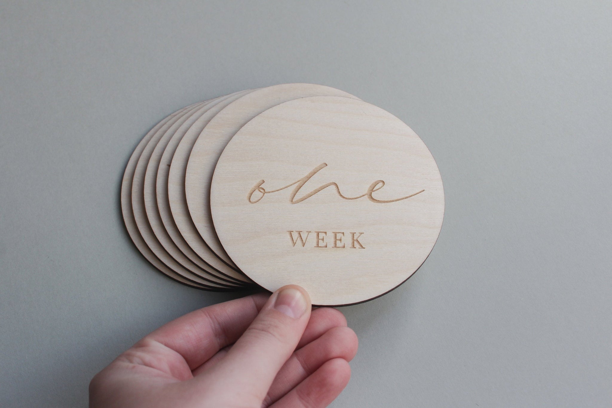 Wooden Baby Milestones,Monthly Milestone Cards