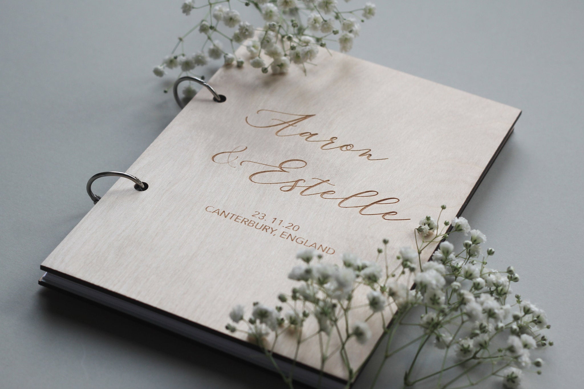 Calligraphy Guest Book, Cursive Guest Book