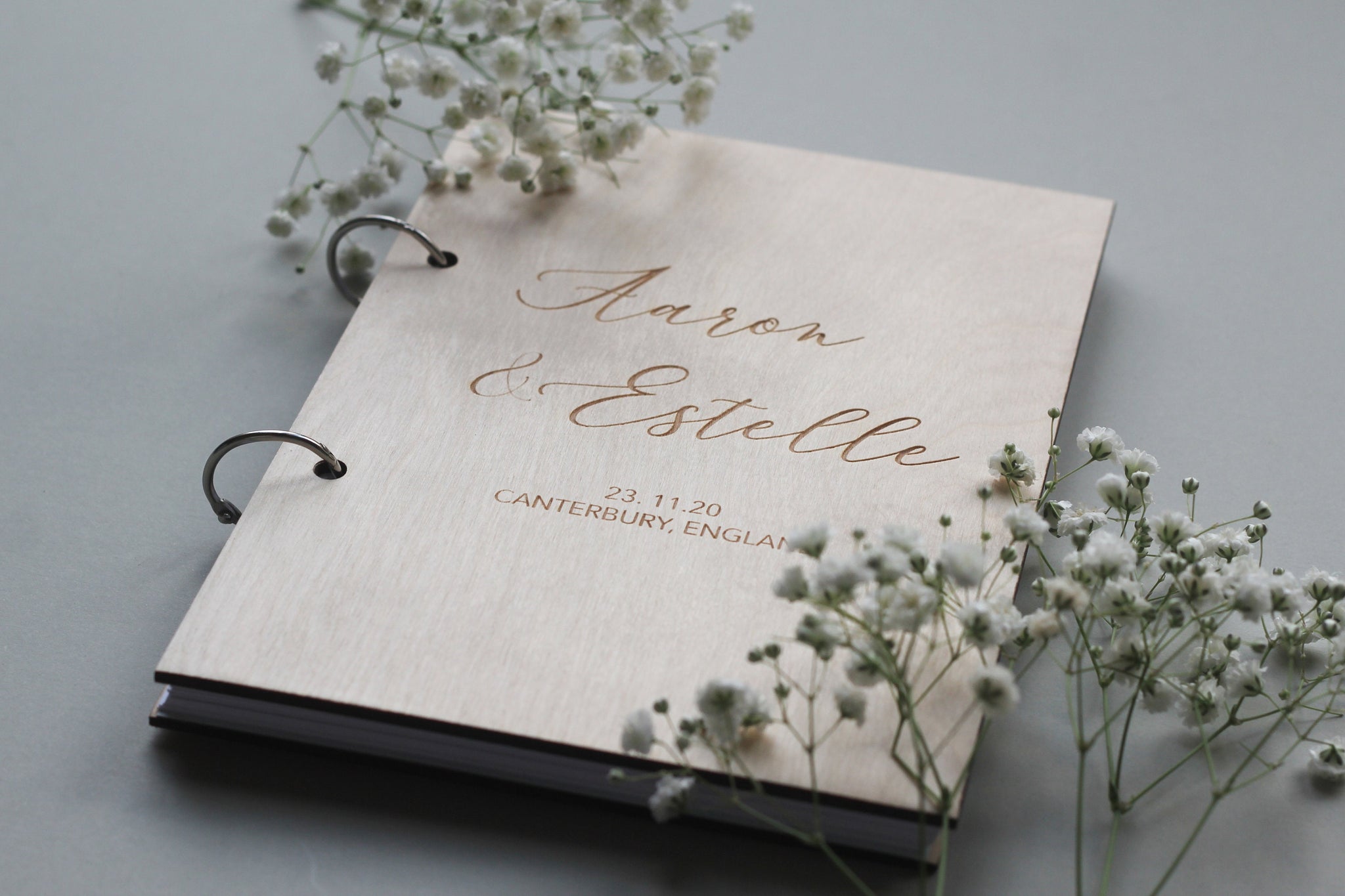 Calligraphy Guest Book, Cursive Guest Book