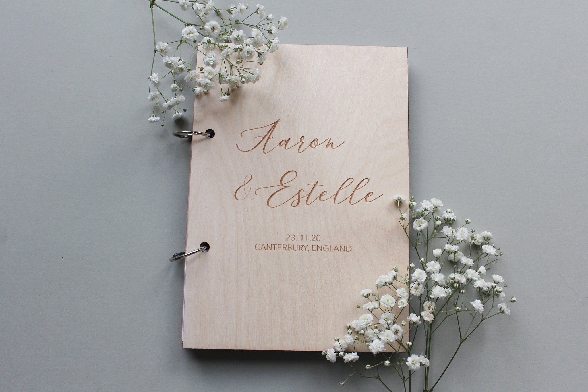 Calligraphy Guest Book, Cursive Guest Book