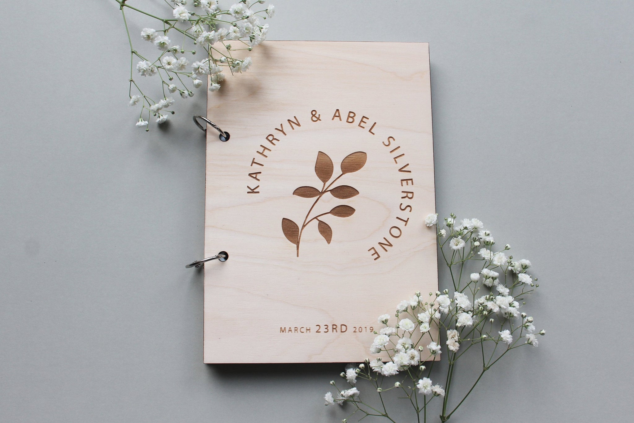 Floral Wedding Guest Book, Eucalyptus Guest Book