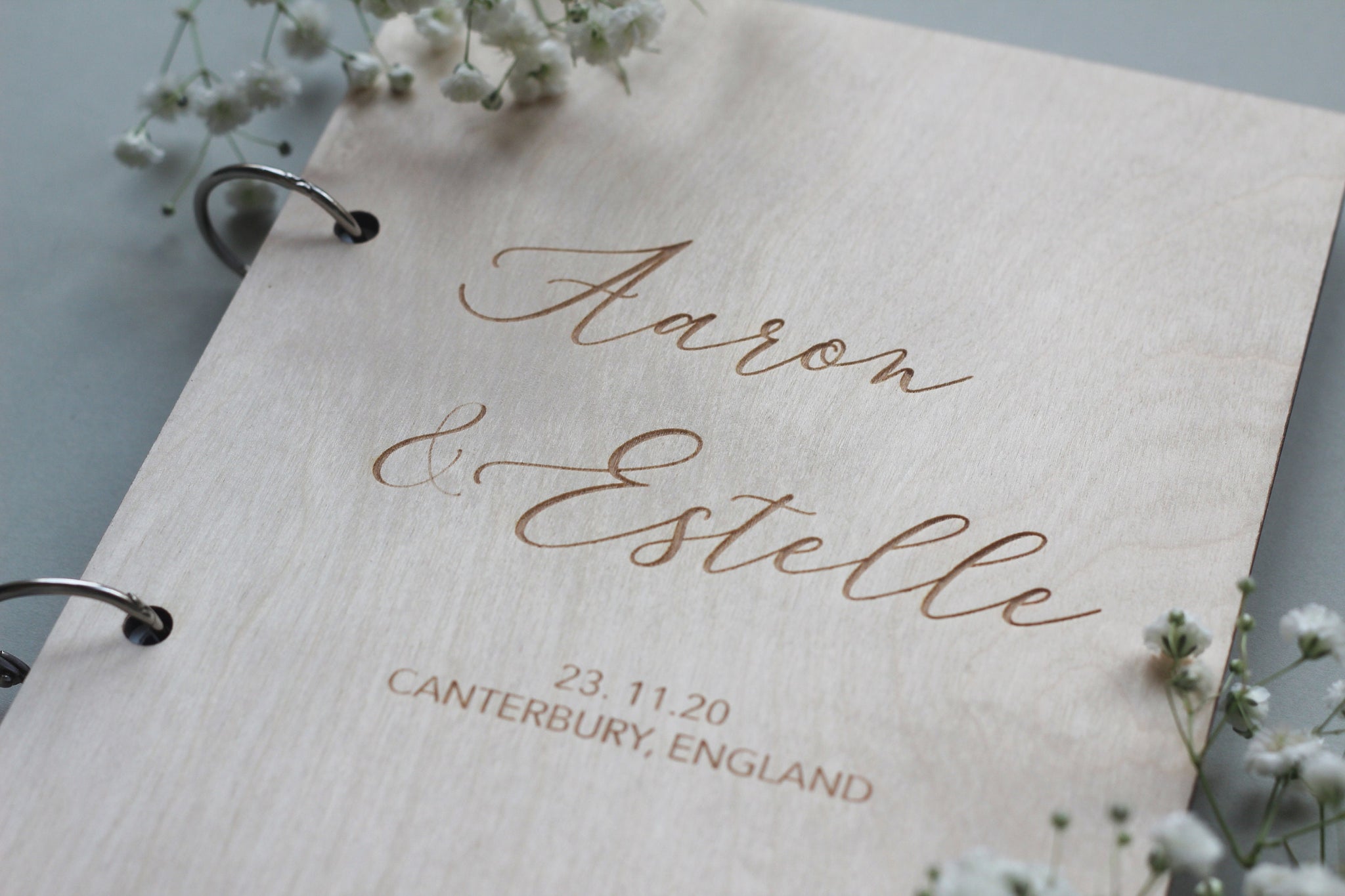 Calligraphy Guest Book, Cursive Guest Book