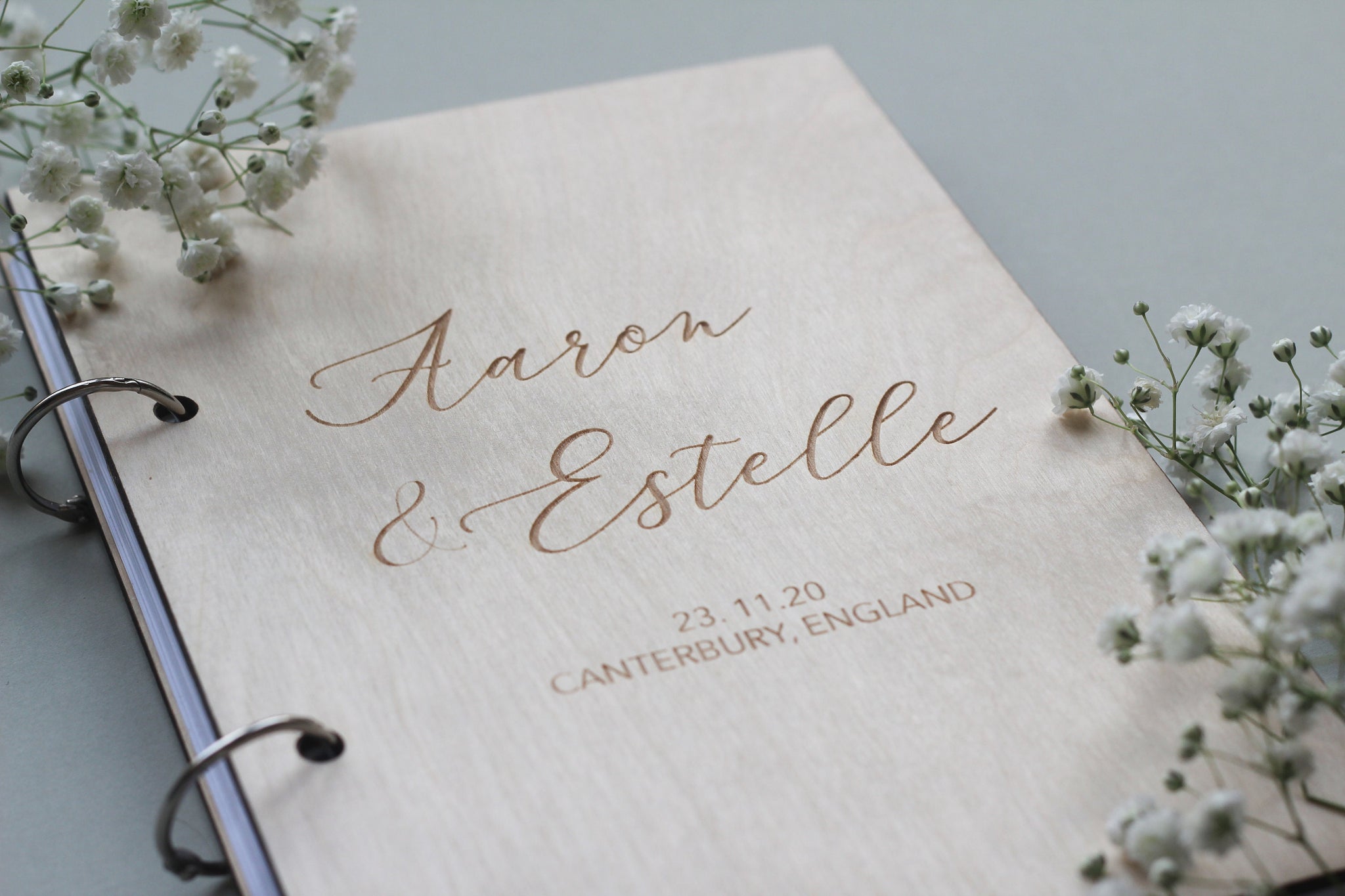 Calligraphy Guest Book, Cursive Guest Book