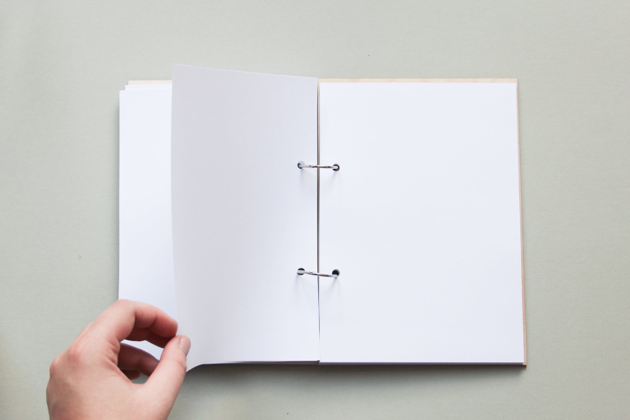 Custom Wooden Birch Photo Album Guest Book, Modern Wedding Guestbook With Simple Minimalistic Design