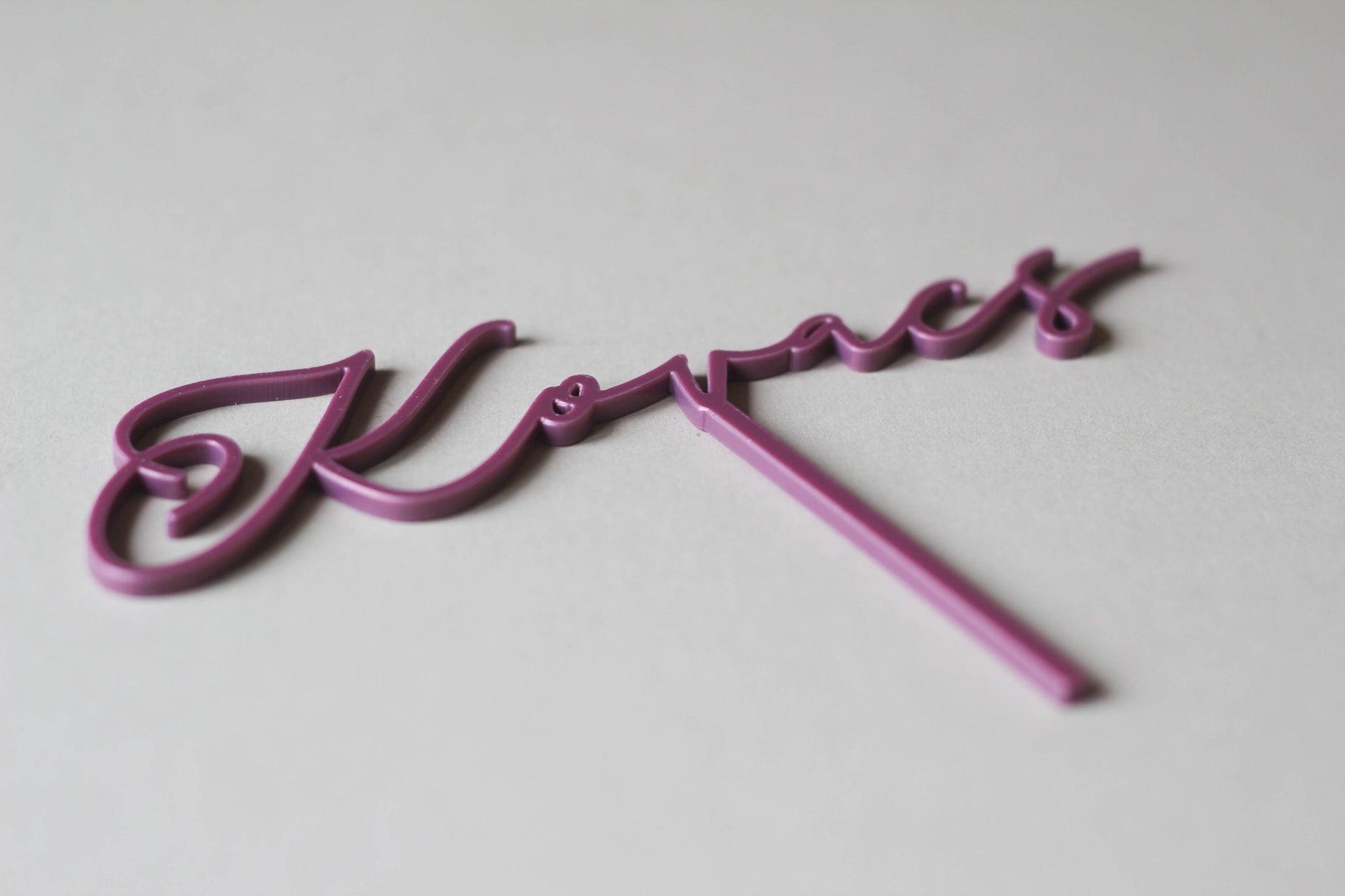 Surname Wedding Cake Topper - A Minimal Wedding Cake Topper That Compliments Any Wedding Cake And Decor