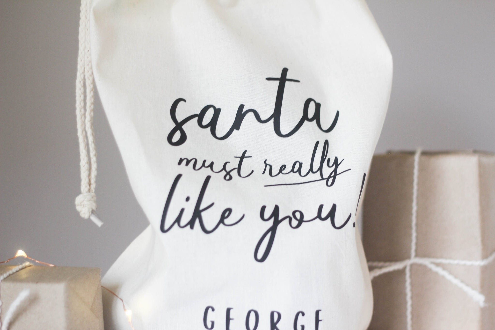 Personalised Santa Sack, Custom Santa Sack