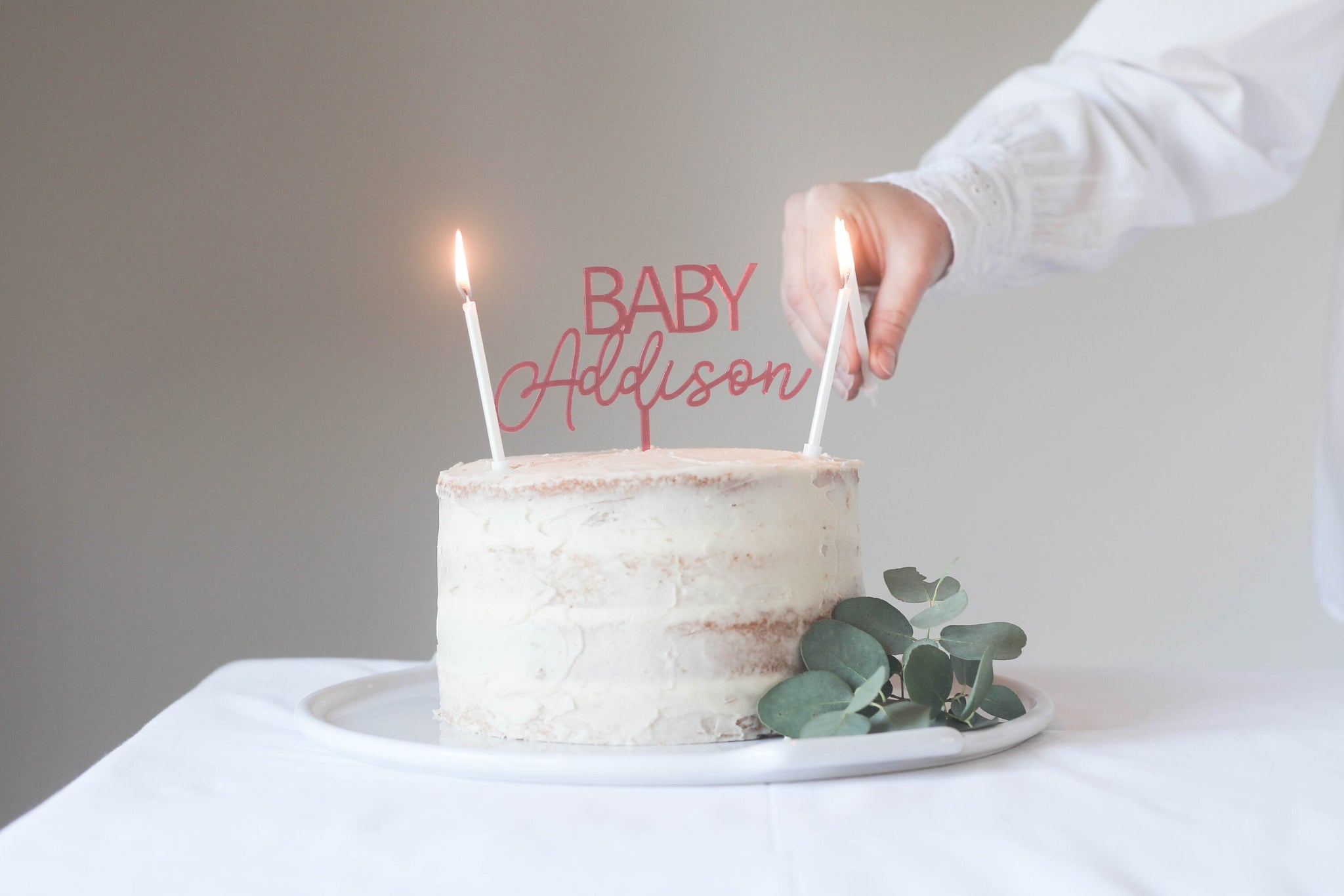Baby Birthday Cake Topper, Personalised Cake Topper