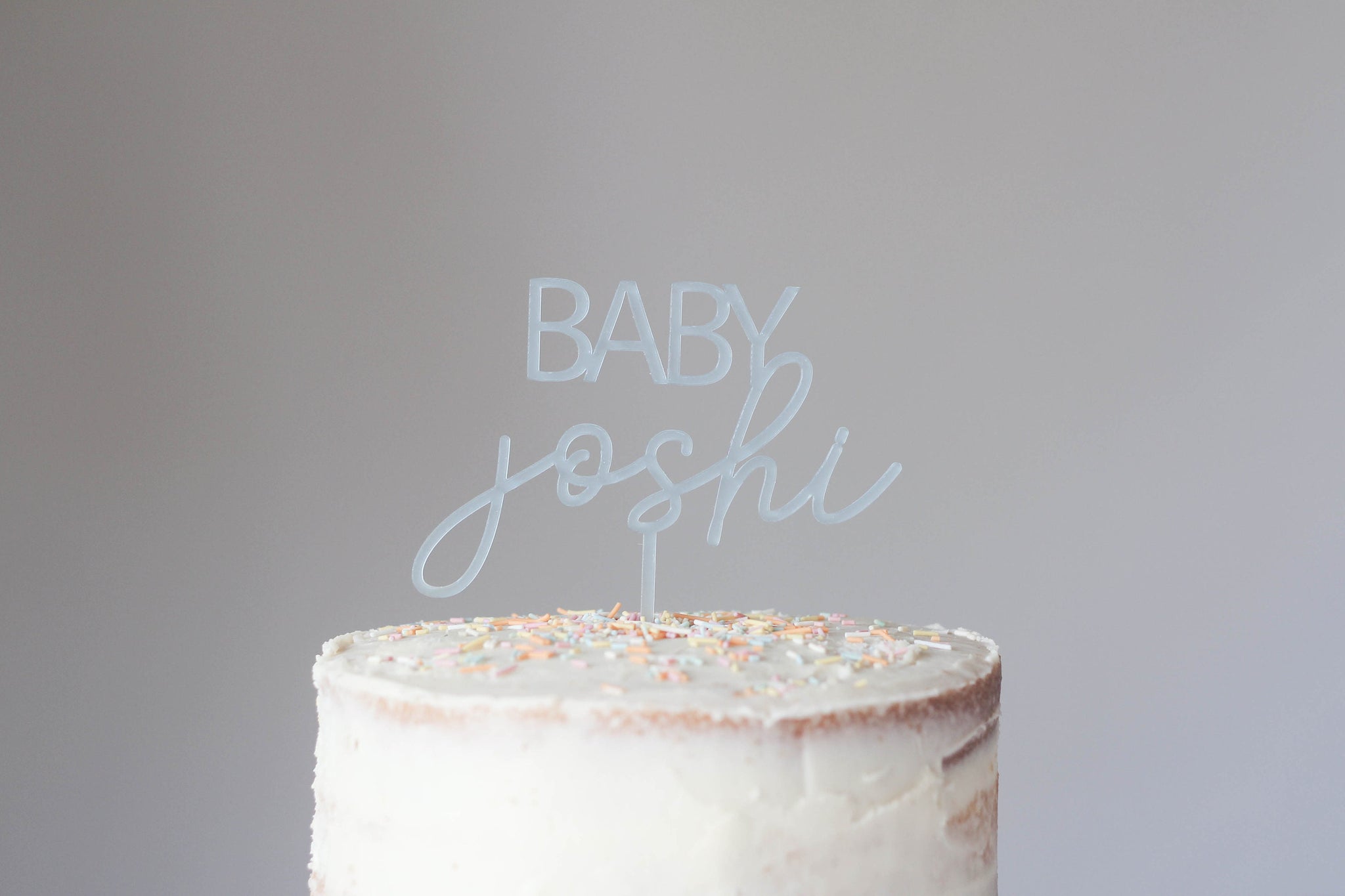 Baby Shower Birthday Cake Topper, Personalised Cake Topper