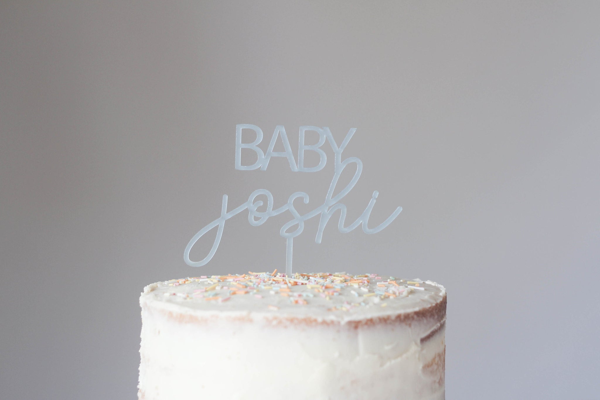 Baby Shower Birthday Cake Topper, Personalised Cake Topper