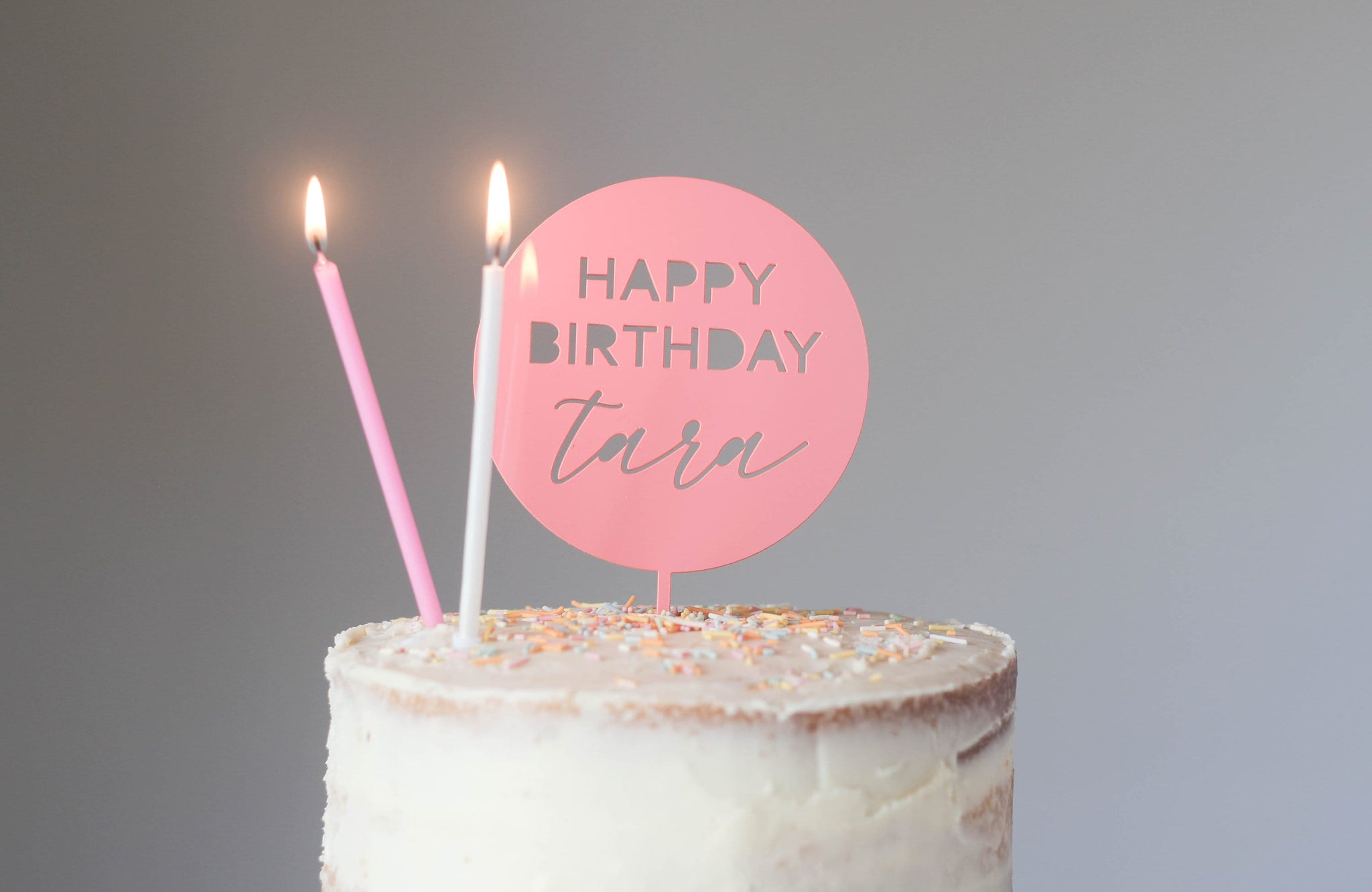 Happy Birthday Cake Topper, Personalised Cake Topper