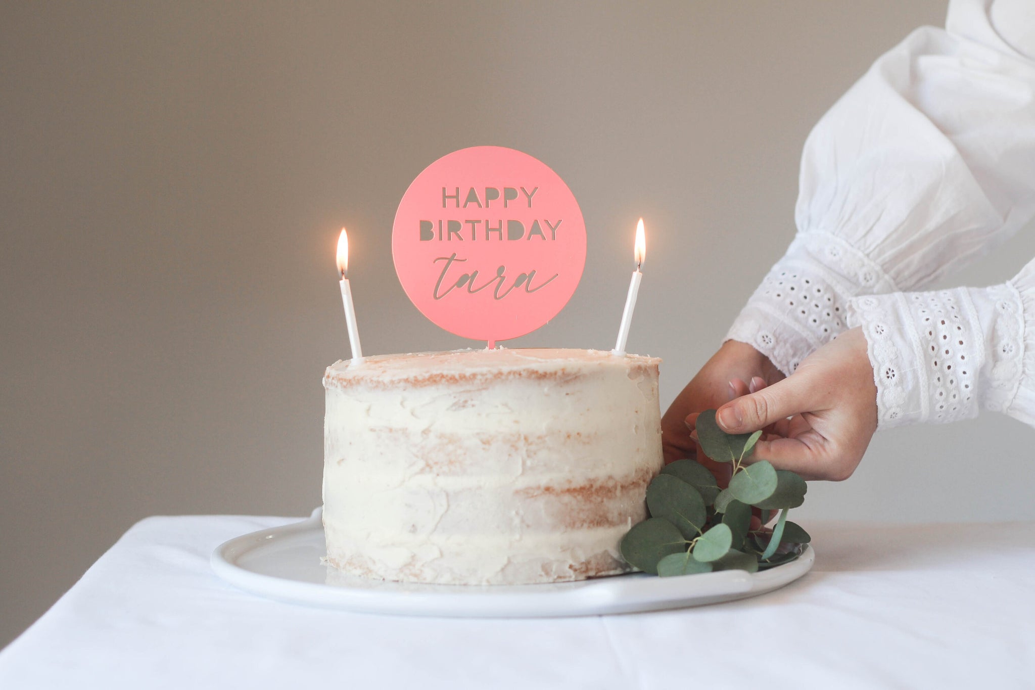 Happy Birthday Cake Topper, Personalised Cake Topper