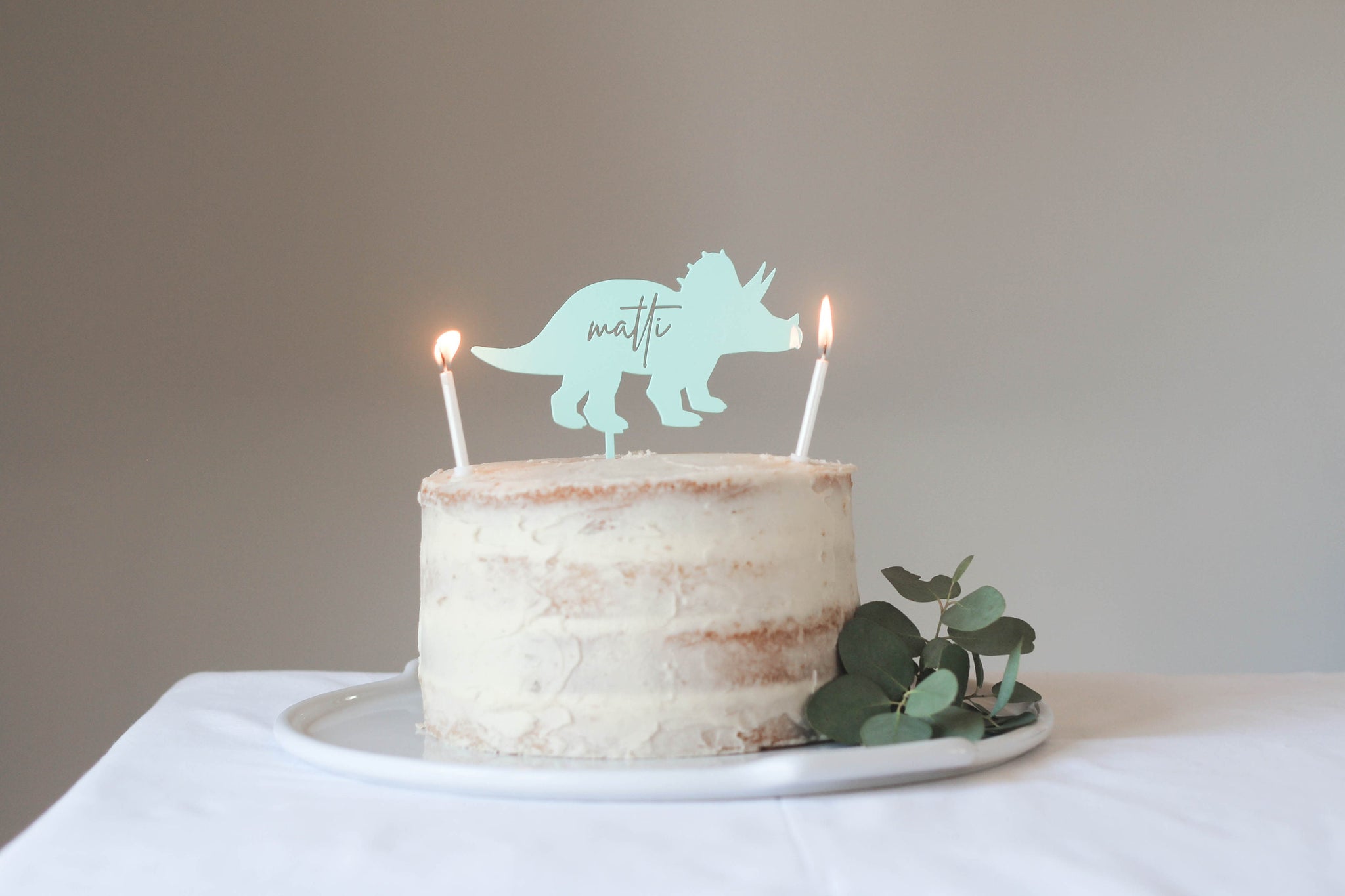 Dinosaur Birthday Cake Topper, Personalised Cake Topper