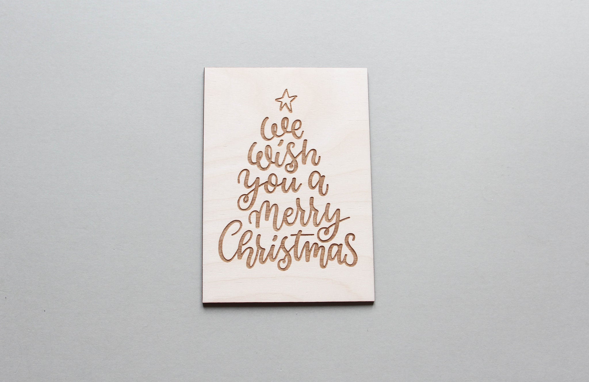 Merry Christmas Card, Rustic Xmas Decor